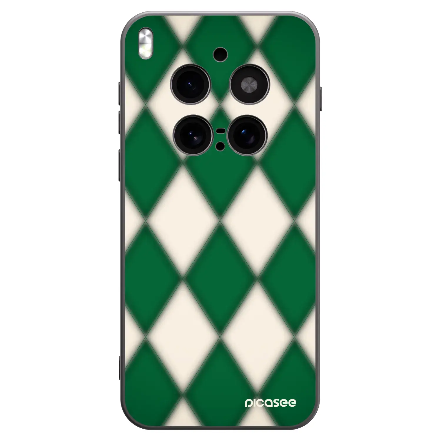 Silikonový černý obal pro Vivo X300 Pro - Emerald Diamond