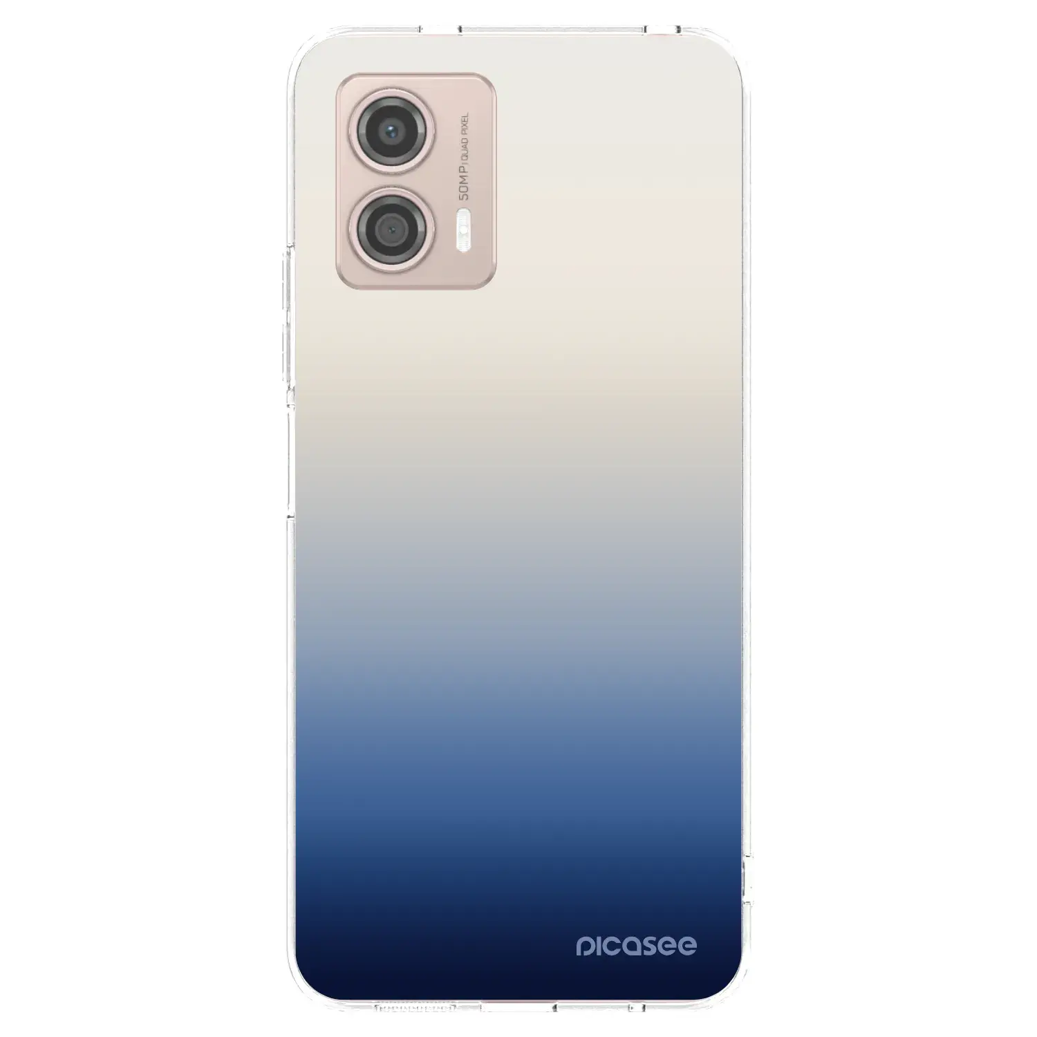 Silikonový průhledný obal pro Motorola Moto G53 5G - Gravity Fade