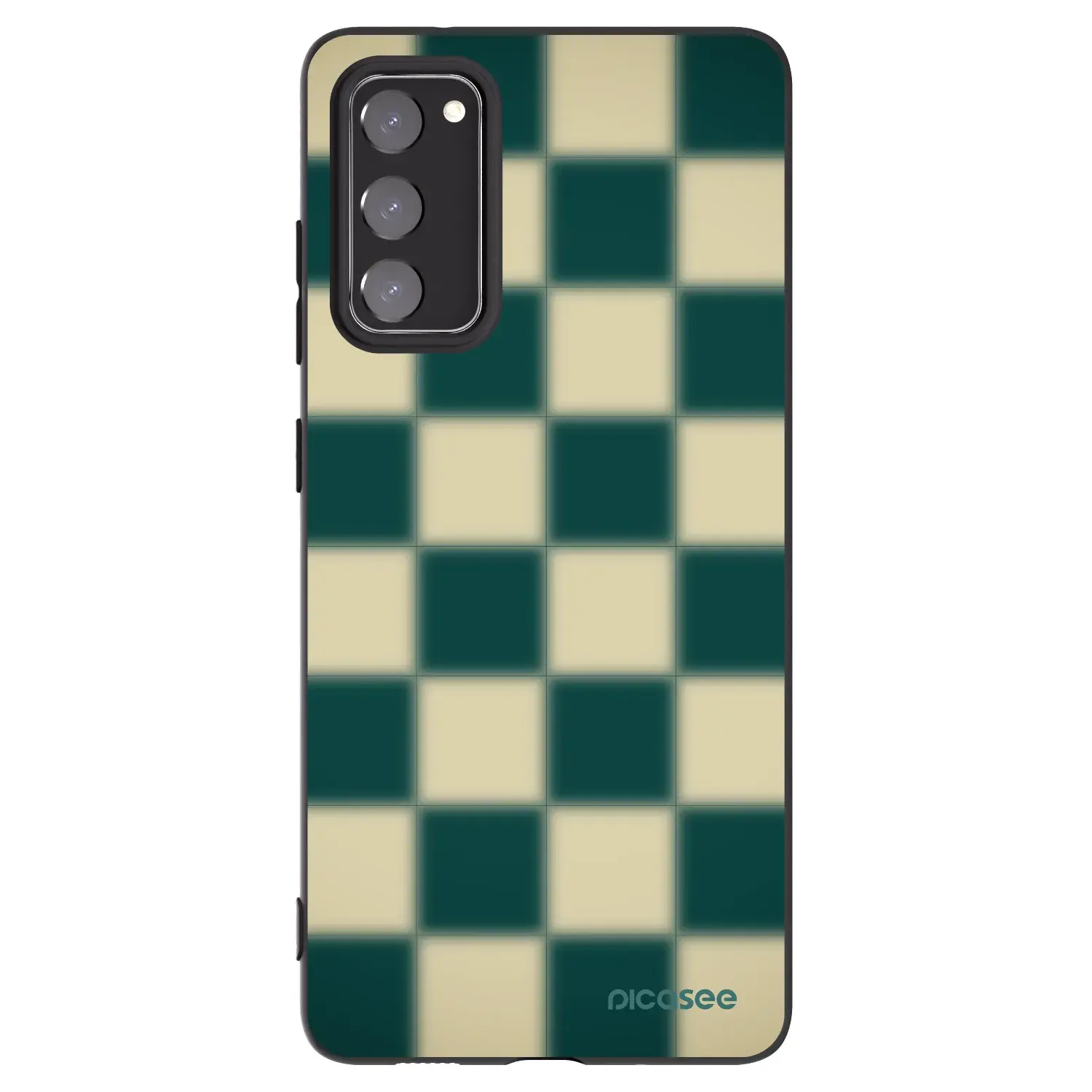 Silikonový černý obal pro Samsung Galaxy S20 FE - Shadow Chess