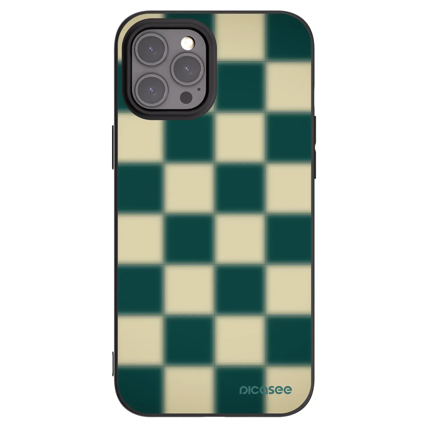 Silikonový černý obal pro Apple iPhone 12 Pro Max - Shadow Chess
