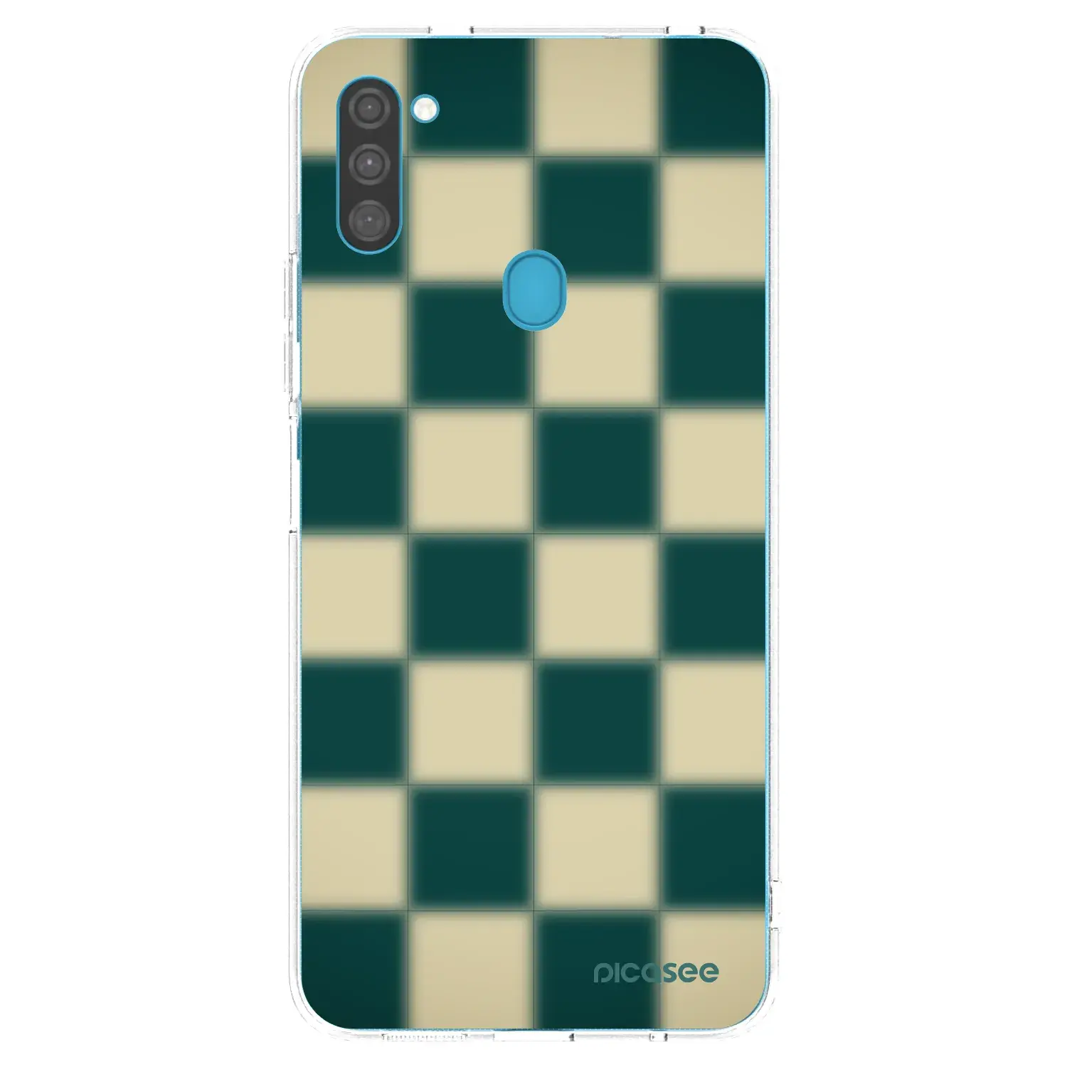 Silikonový průhledný obal pro Samsung Galaxy M11 - Shadow Chess