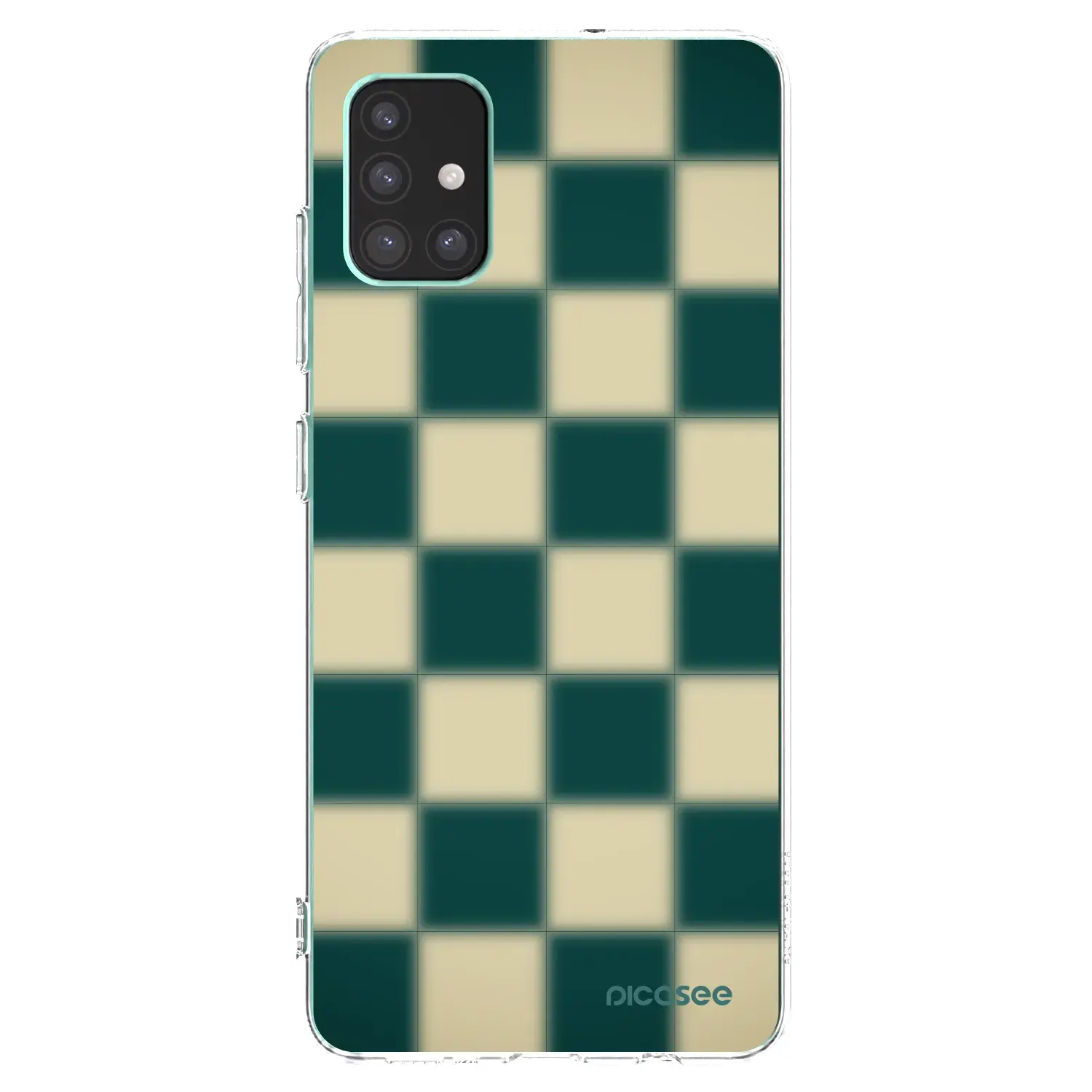Silikonový průhledný obal pro Samsung Galaxy M51 M515F - Shadow Chess