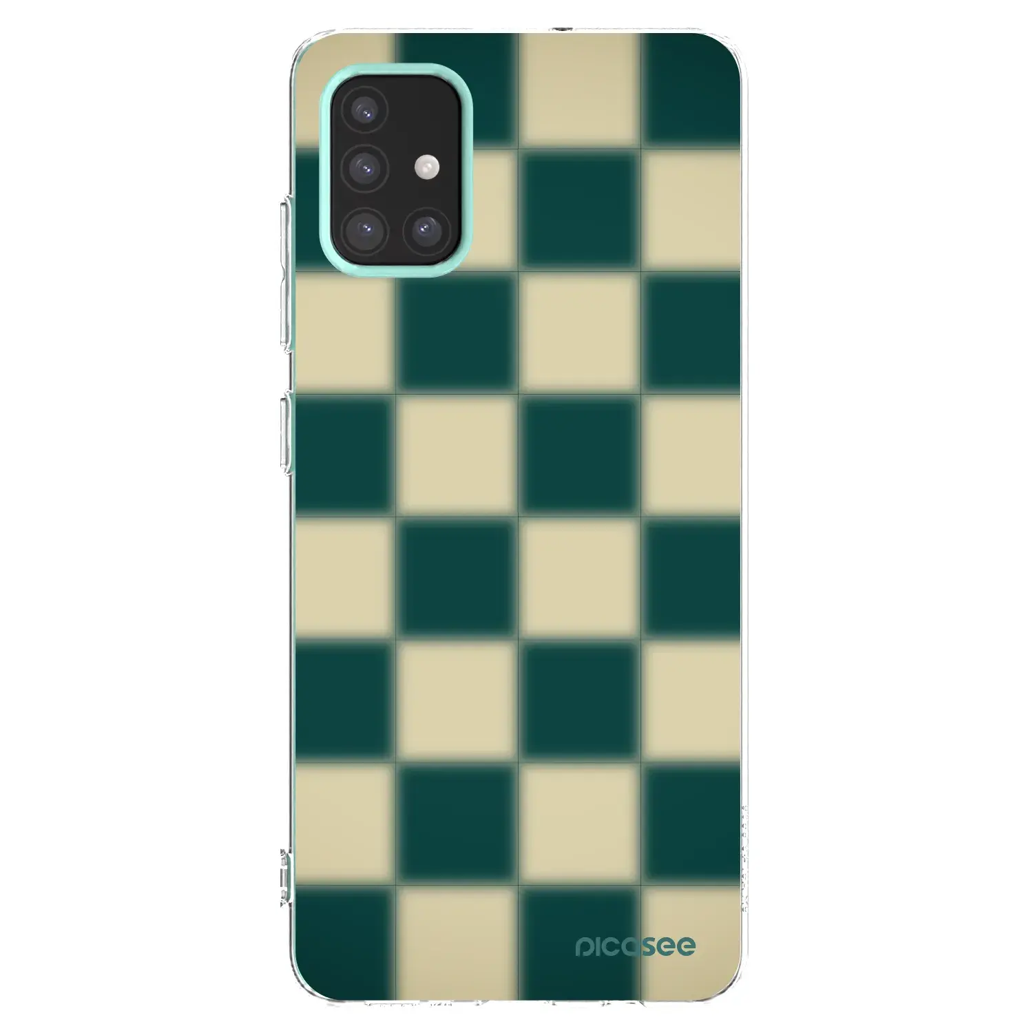 Silikonový průhledný obal pro Samsung Galaxy M31s - Shadow Chess