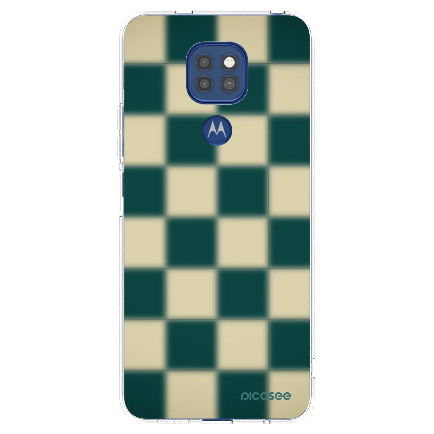 Silikonový průhledný obal pro Motorola Moto G9 Play - Shadow Chess