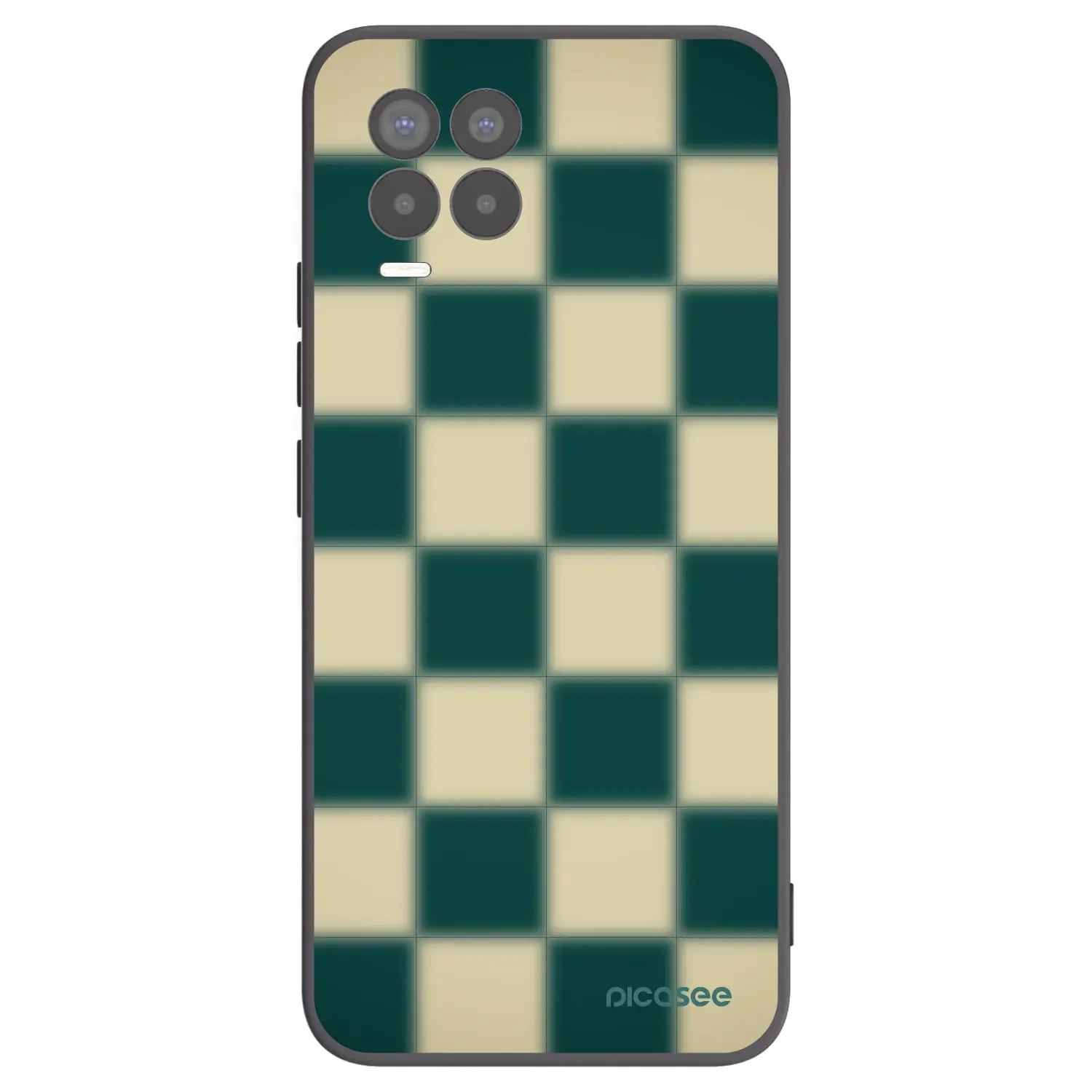 Silikonový černý obal pro Realme 8 Pro - Shadow Chess