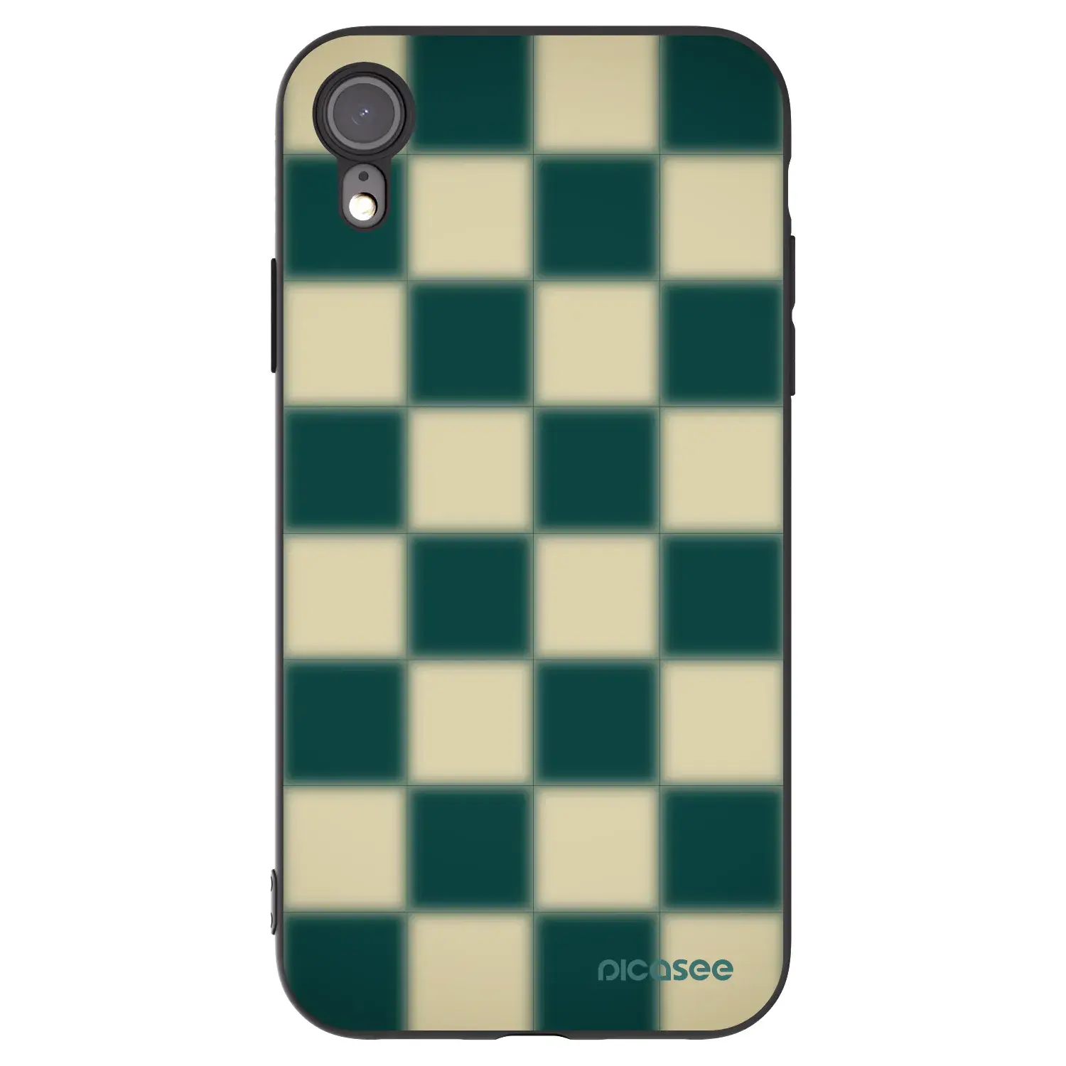 Silikonový černý obal pro Apple iPhone XR - Shadow Chess