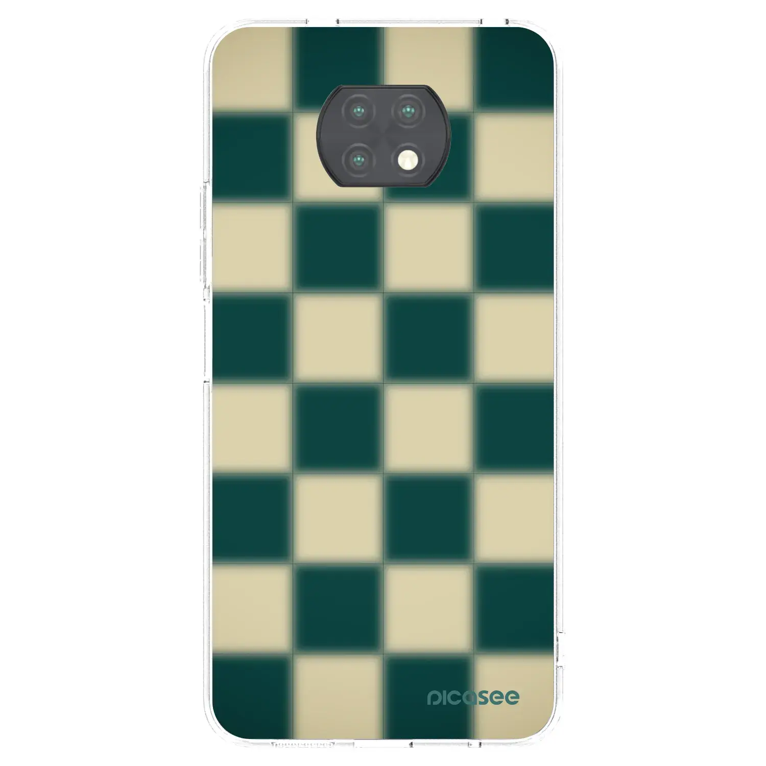 Silikonový průhledný obal pro Xiaomi Redmi Note 9T - Shadow Chess