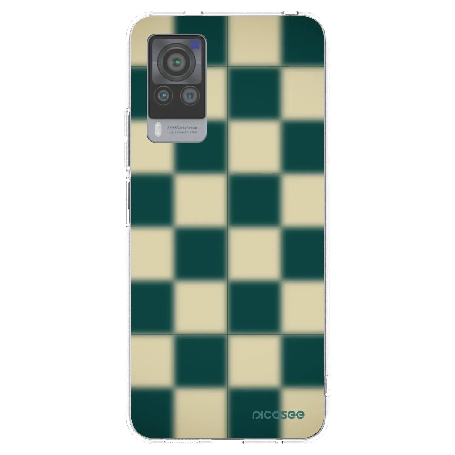 Silikonový průhledný obal pro Vivo X60 Pro 5G - Shadow Chess