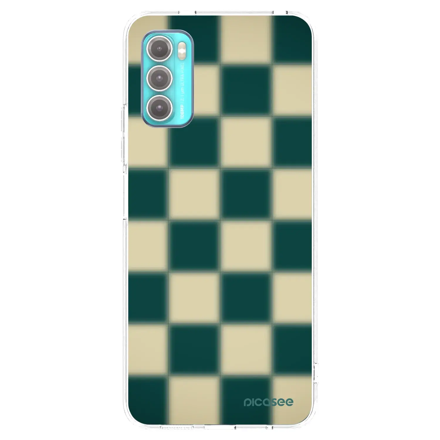 Silikonový průhledný obal pro Motorola Moto G60 - Shadow Chess