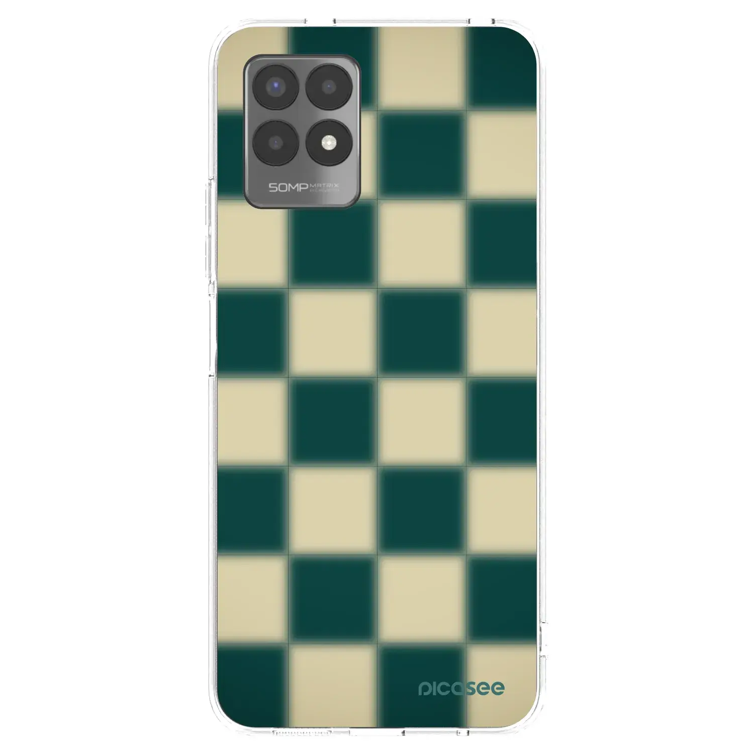 Silikonový průhledný obal pro Realme 8i - Shadow Chess