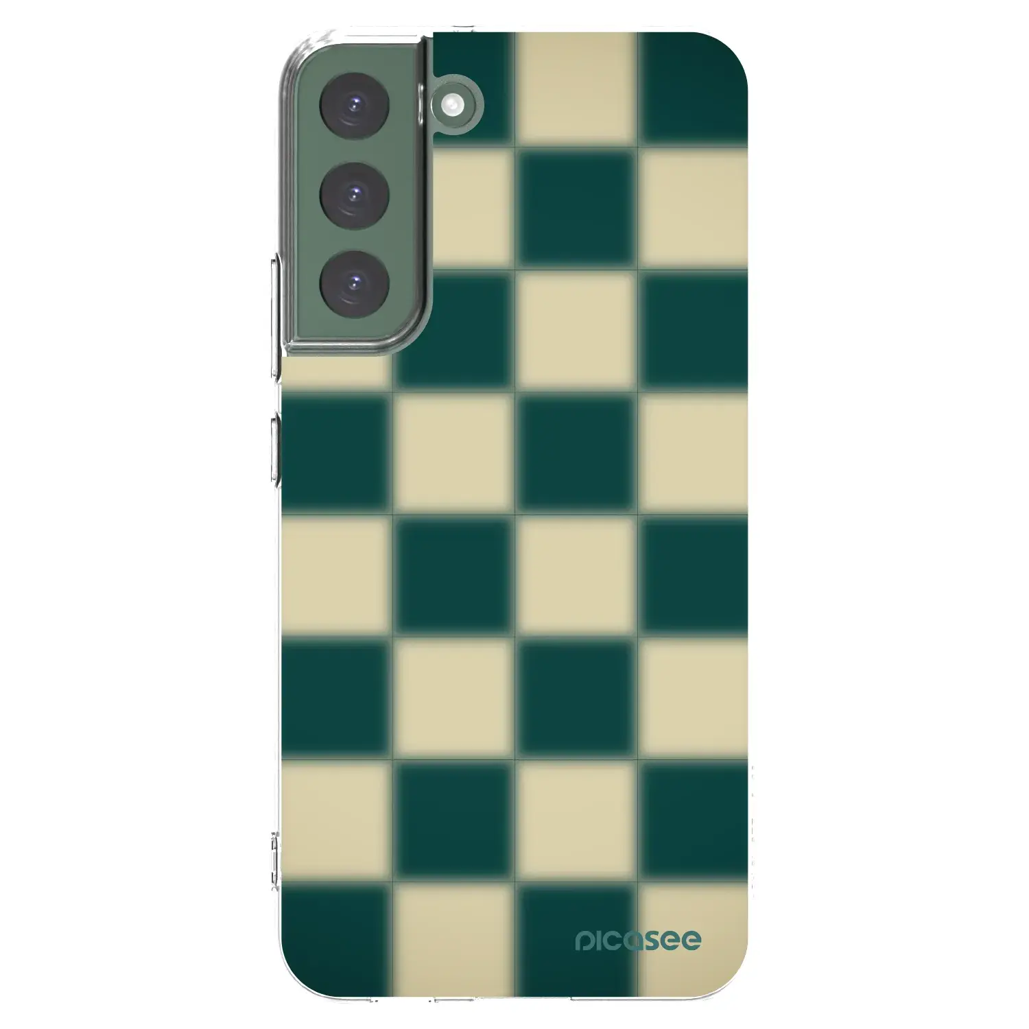 Silikonový průhledný obal pro Samsung Galaxy S22+ 5G - Shadow Chess
