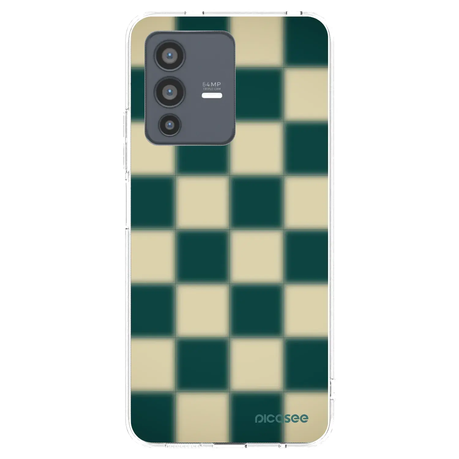 Silikonový průhledný obal pro Vivo V23 5G - Shadow Chess