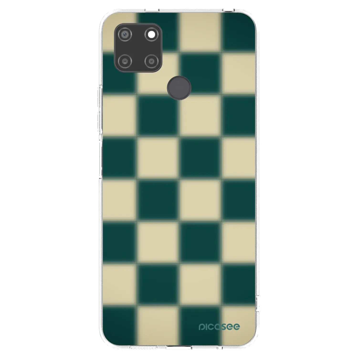 Silikonový průhledný obal pro Realme C21Y - Shadow Chess