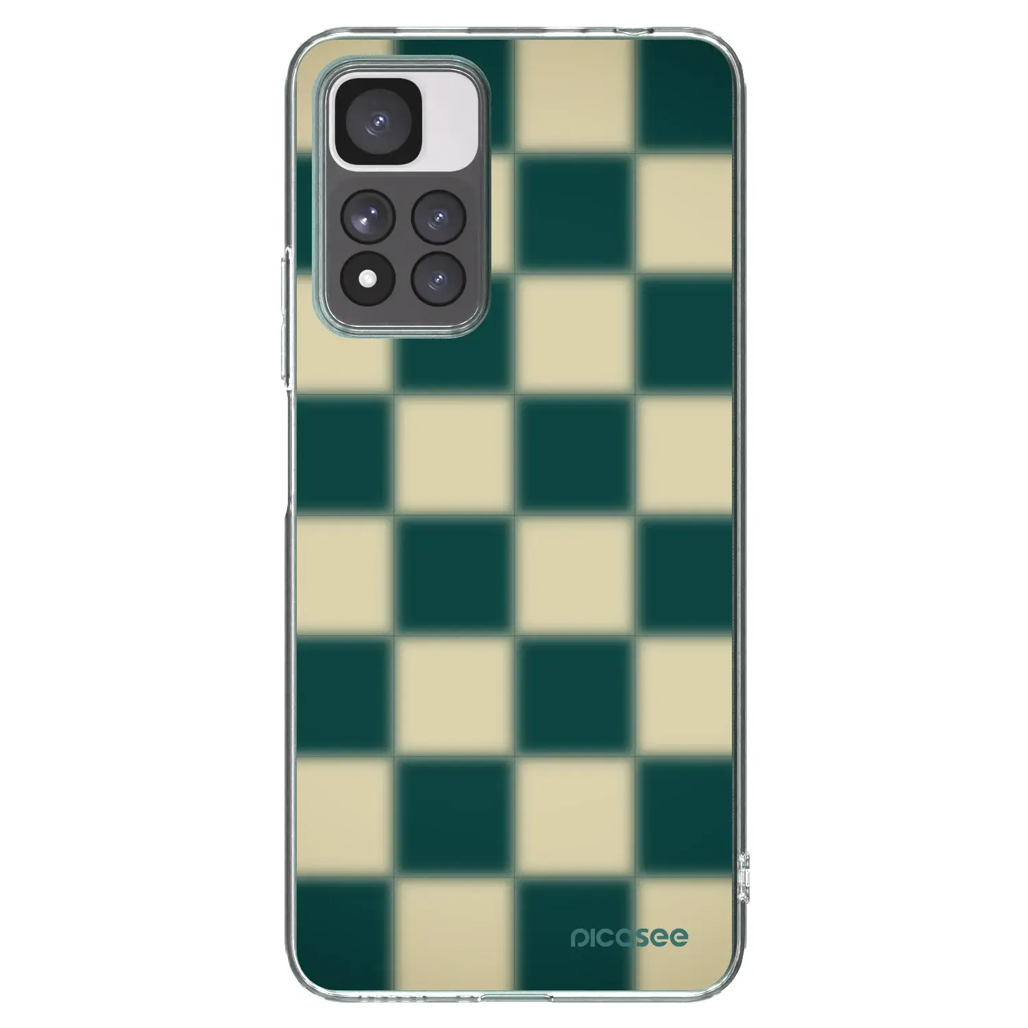 Silikonový průhledný obal pro Xiaomi Redmi Note 11 Pro+ 5G - Shadow Chess