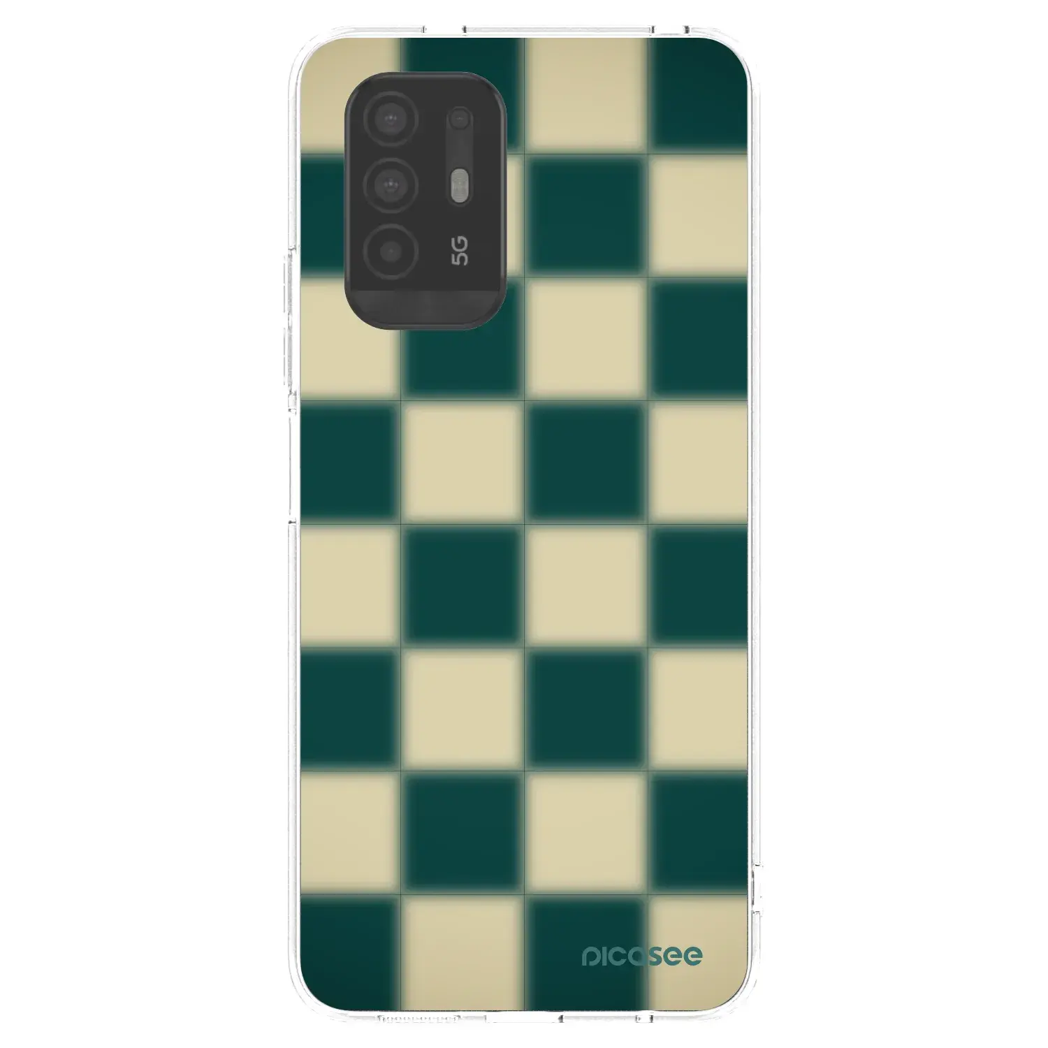 Silikonový průhledný obal pro OPPO A94 5G - Shadow Chess