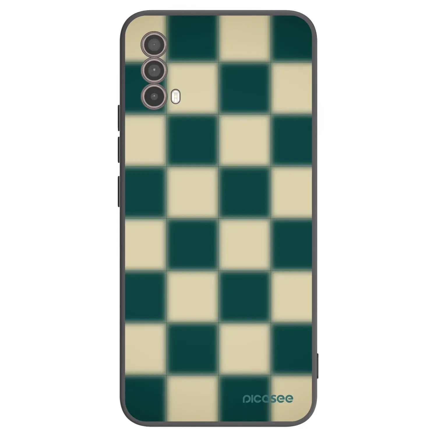 Silikonový černý obal pro Motorola Moto E40 - Shadow Chess