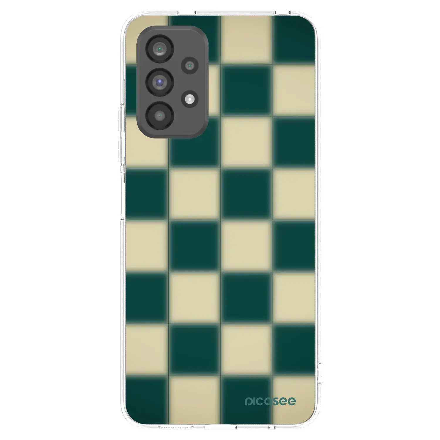 Silikonový průhledný obal pro Samsung Galaxy A73 5G - Shadow Chess
