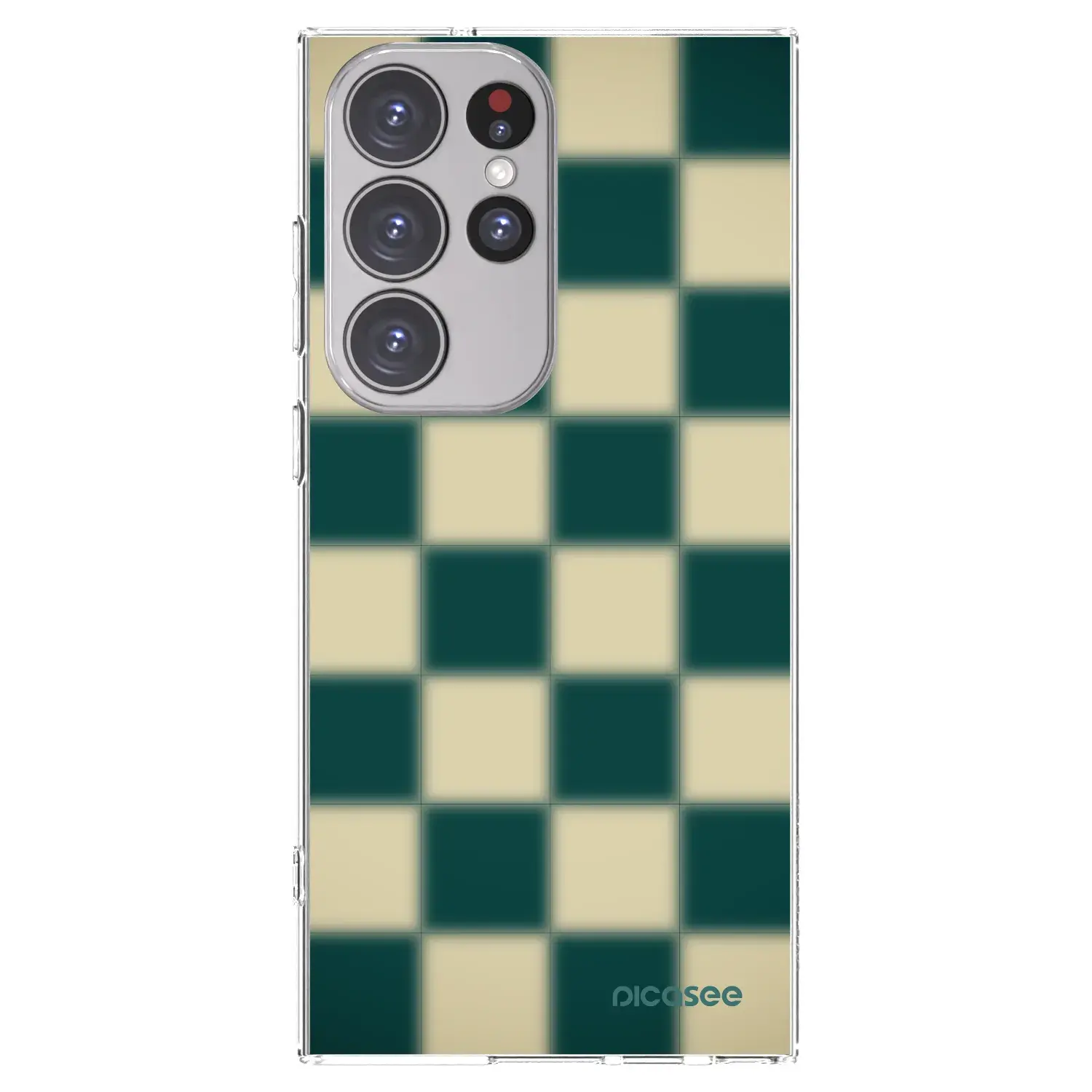 Silikonový průhledný obal pro Samsung Galaxy S23 Ultra 5G - Shadow Chess