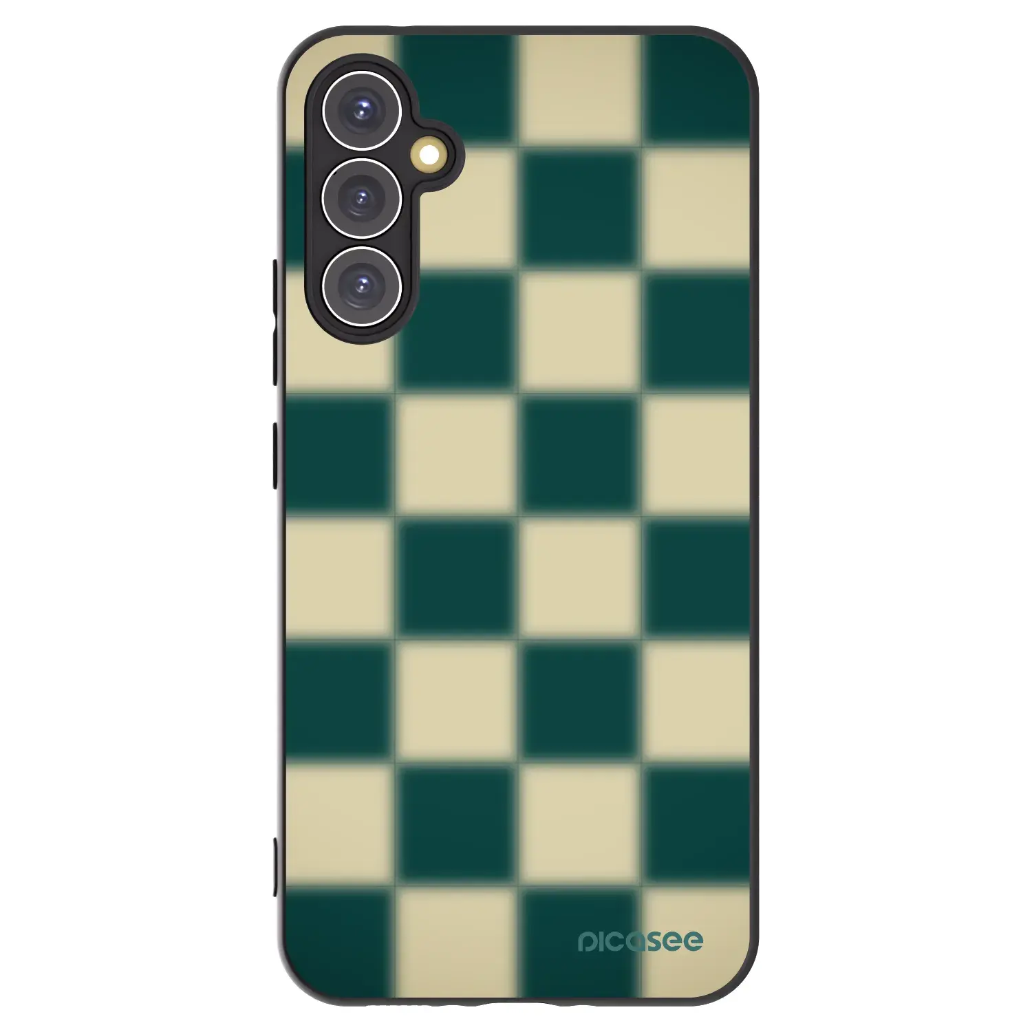 Silikonový černý obal pro Samsung Galaxy A34 5G A346B - Shadow Chess