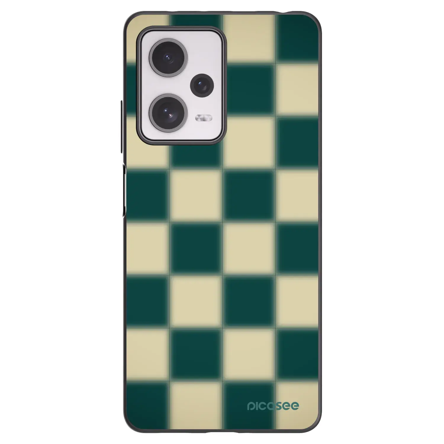 Silikonový černý obal pro Xiaomi Redmi Note 12 Pro+ 5G - Shadow Chess