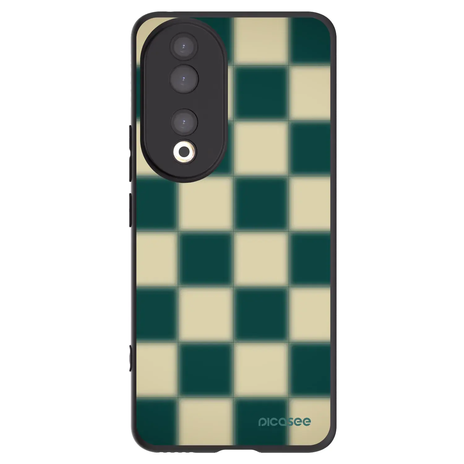 Silikonový černý obal pro Honor 90 5G - Shadow Chess