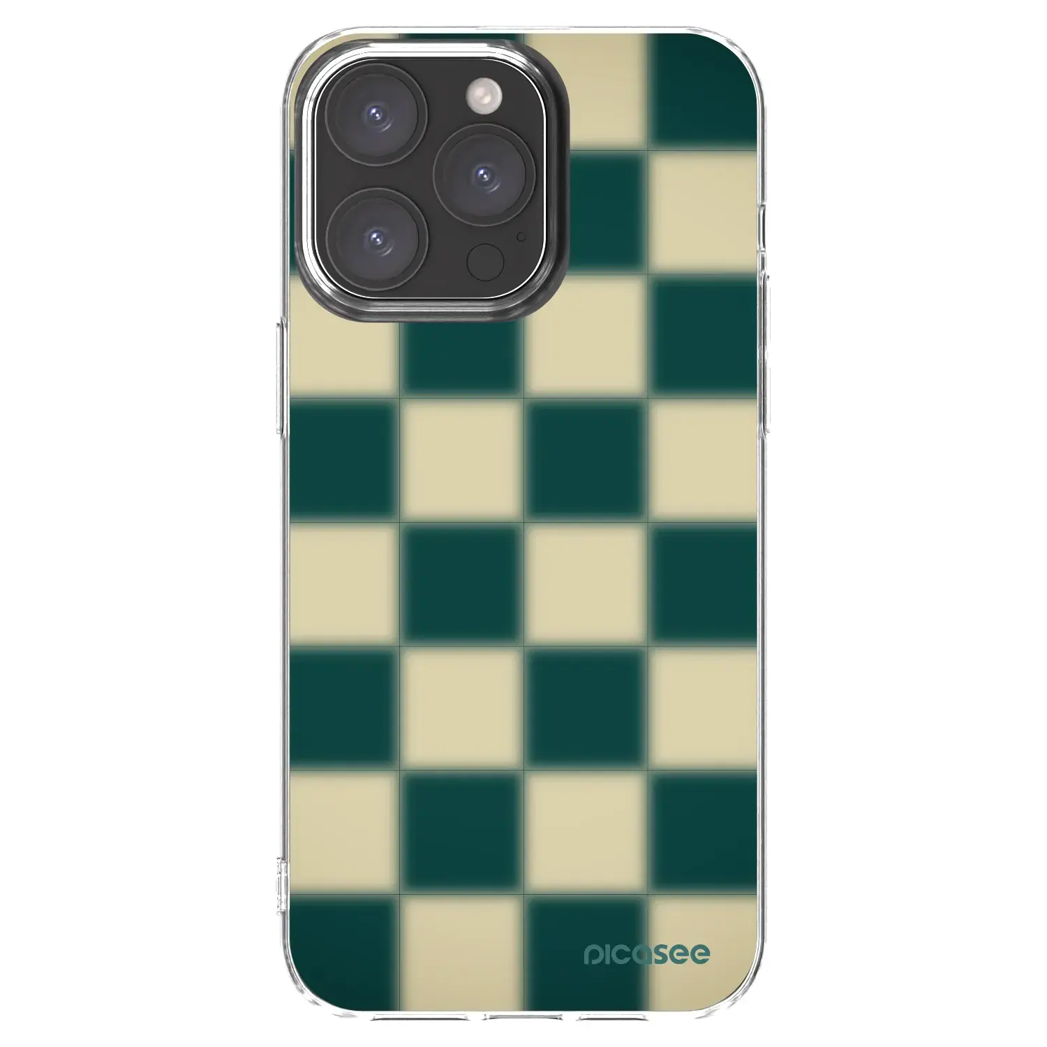 Silikonový průhledný obal pro Apple iPhone 15 Pro Max - Shadow Chess