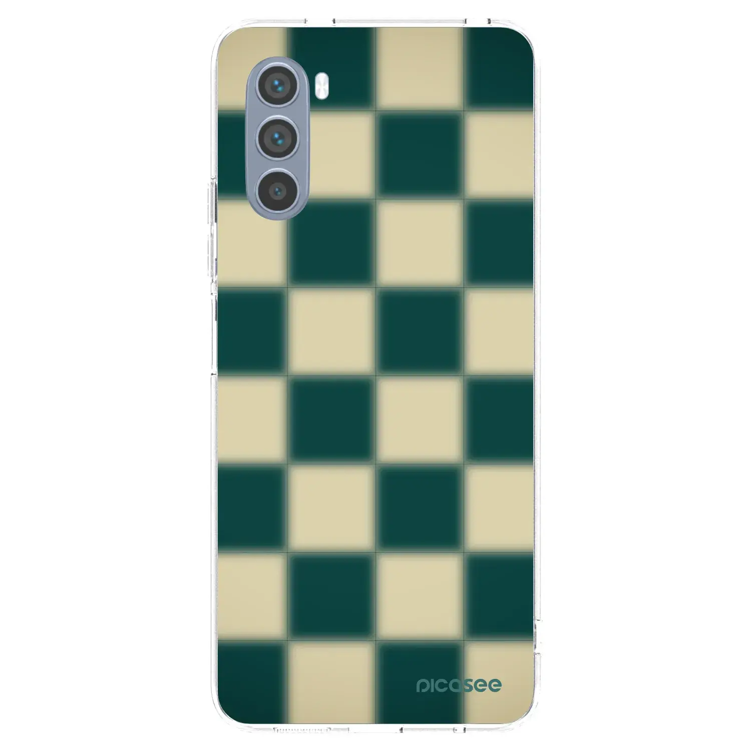 Silikonový průhledný obal pro Motorola Moto G62 - Shadow Chess