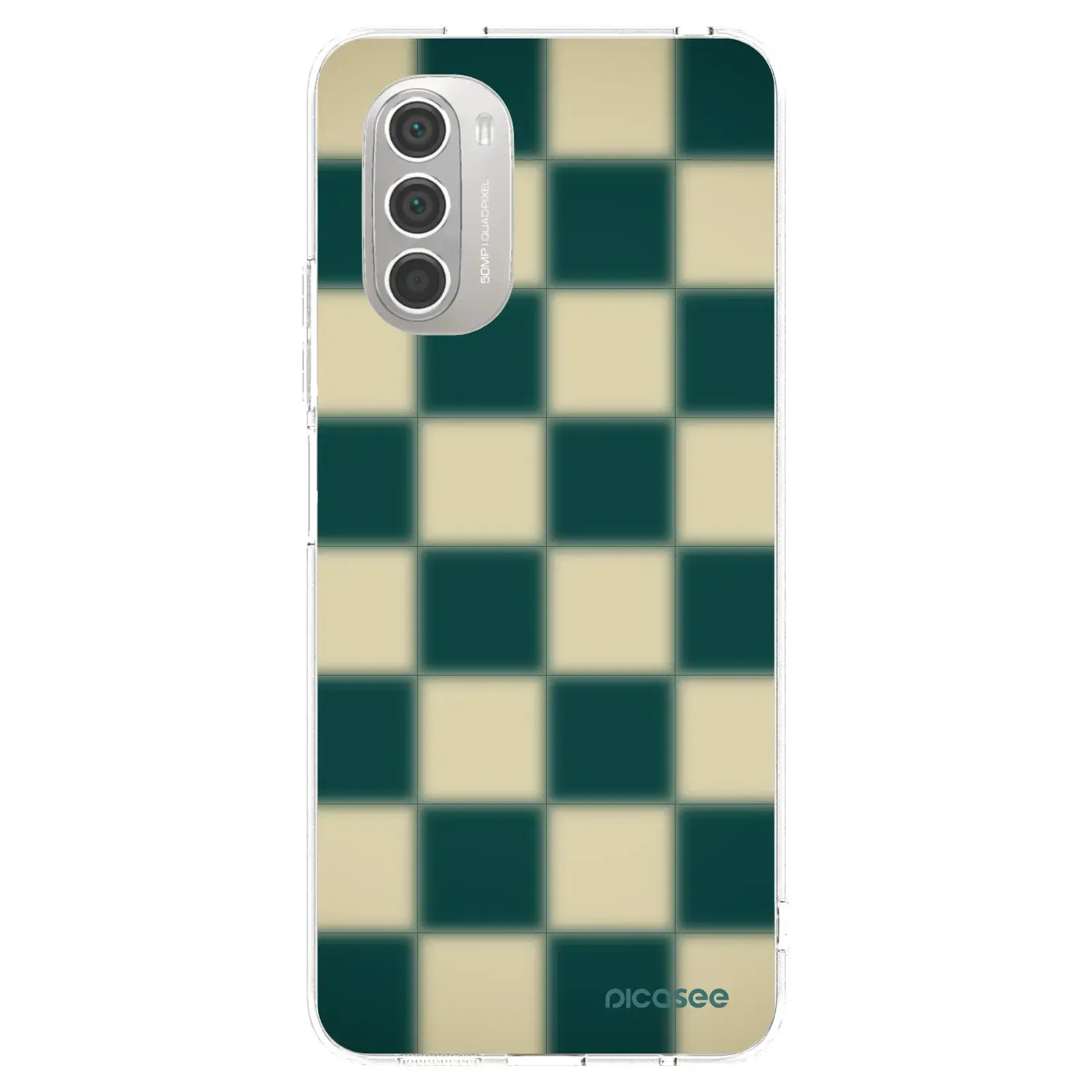 Silikonový průhledný obal pro Motorola Moto G51 - Shadow Chess