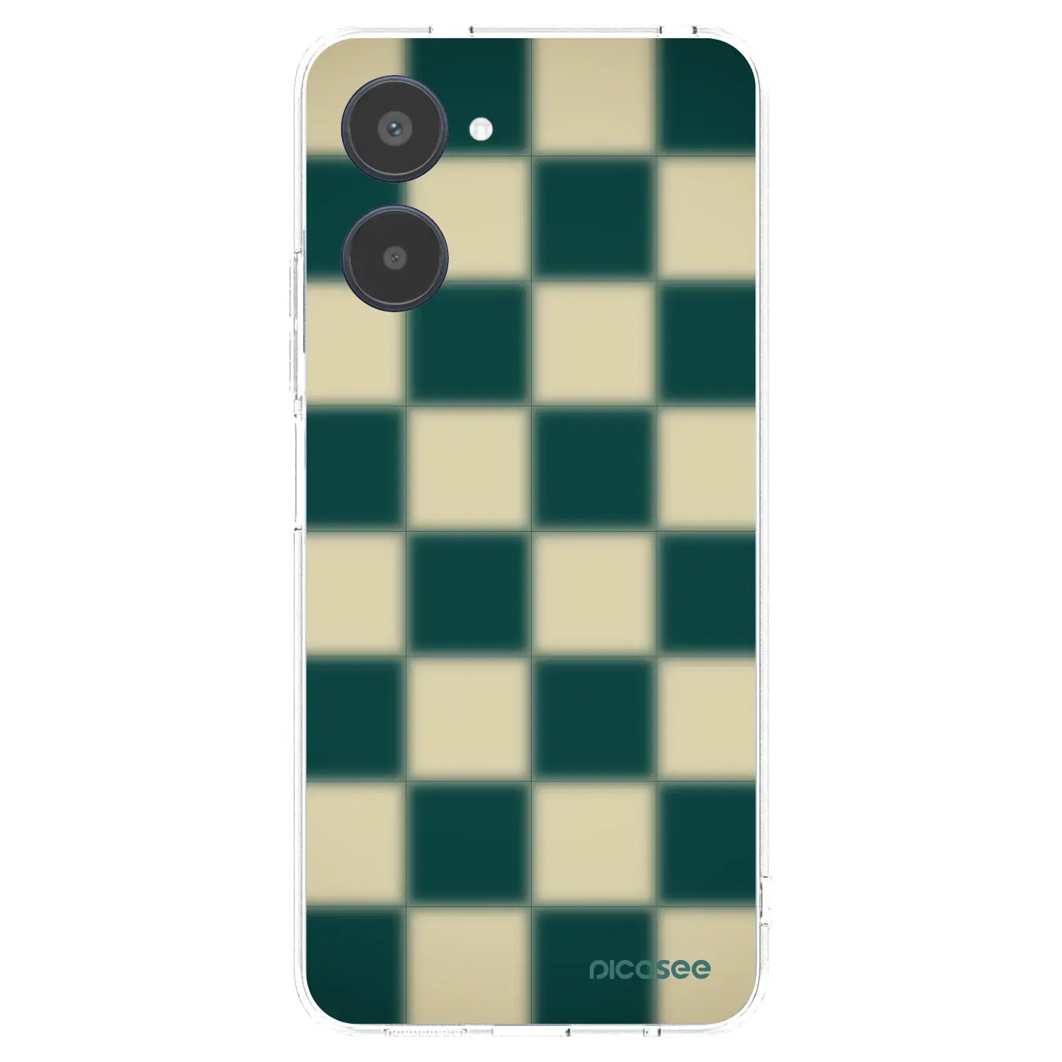 Silikonový průhledný obal pro Realme 10 4G - Shadow Chess