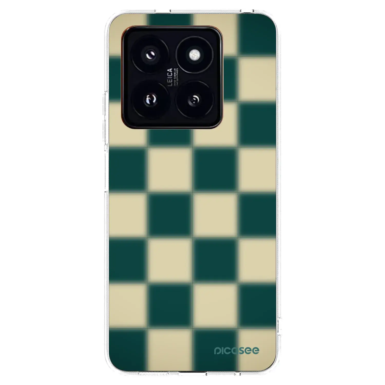 Silikonový průhledný obal pro Xiaomi 14 Pro - Shadow Chess