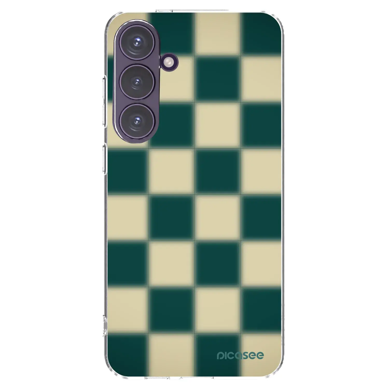 Silikonový průhledný obal pro Samsung Galaxy S24+ S926B 5G - Shadow Chess