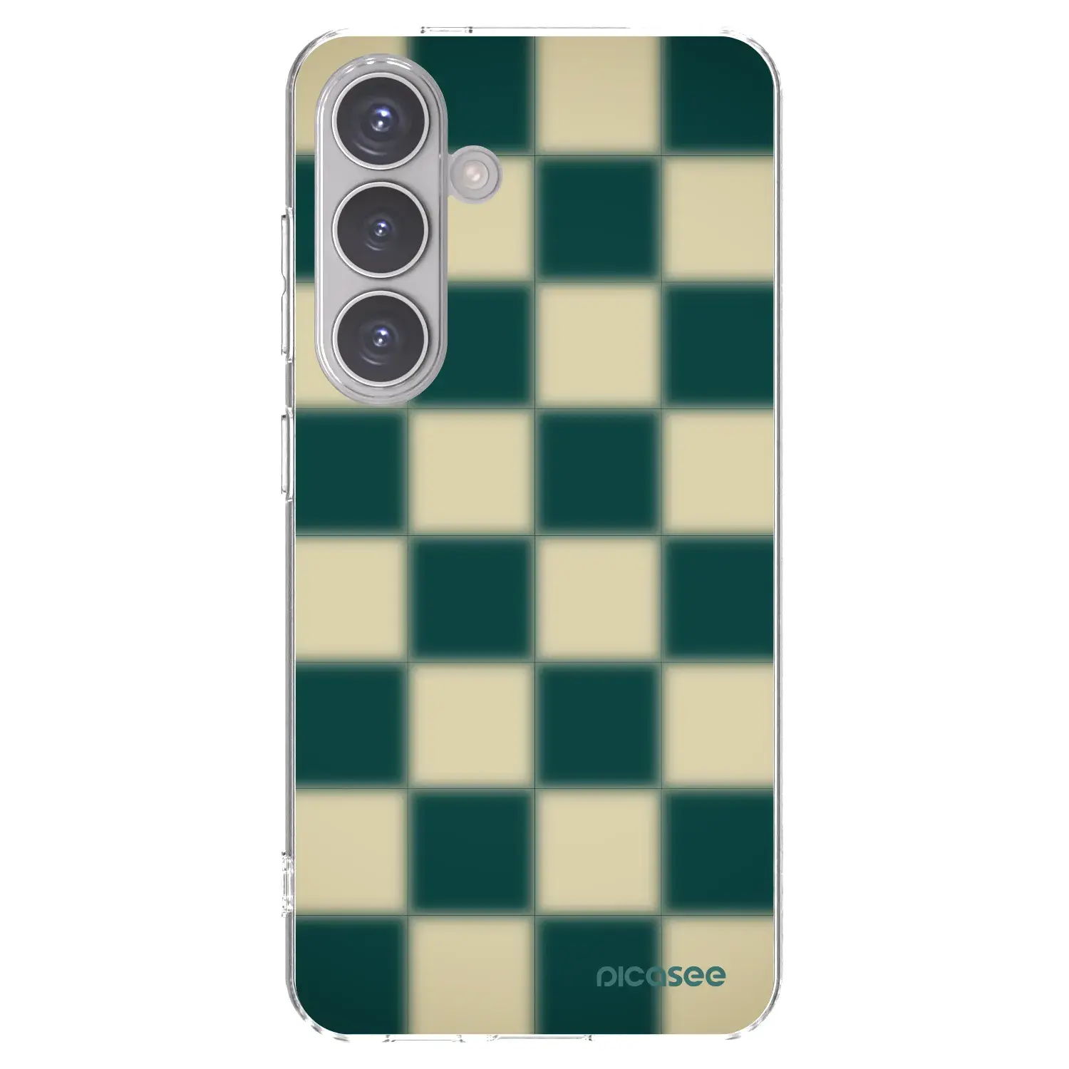 Silikonový průhledný obal pro Samsung Galaxy S24 S921B 5G - Shadow Chess