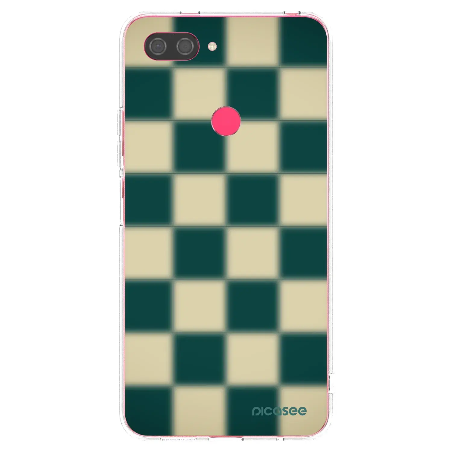 Silikonový průhledný obal pro Xiaomi Mi 8 Lite - Shadow Chess