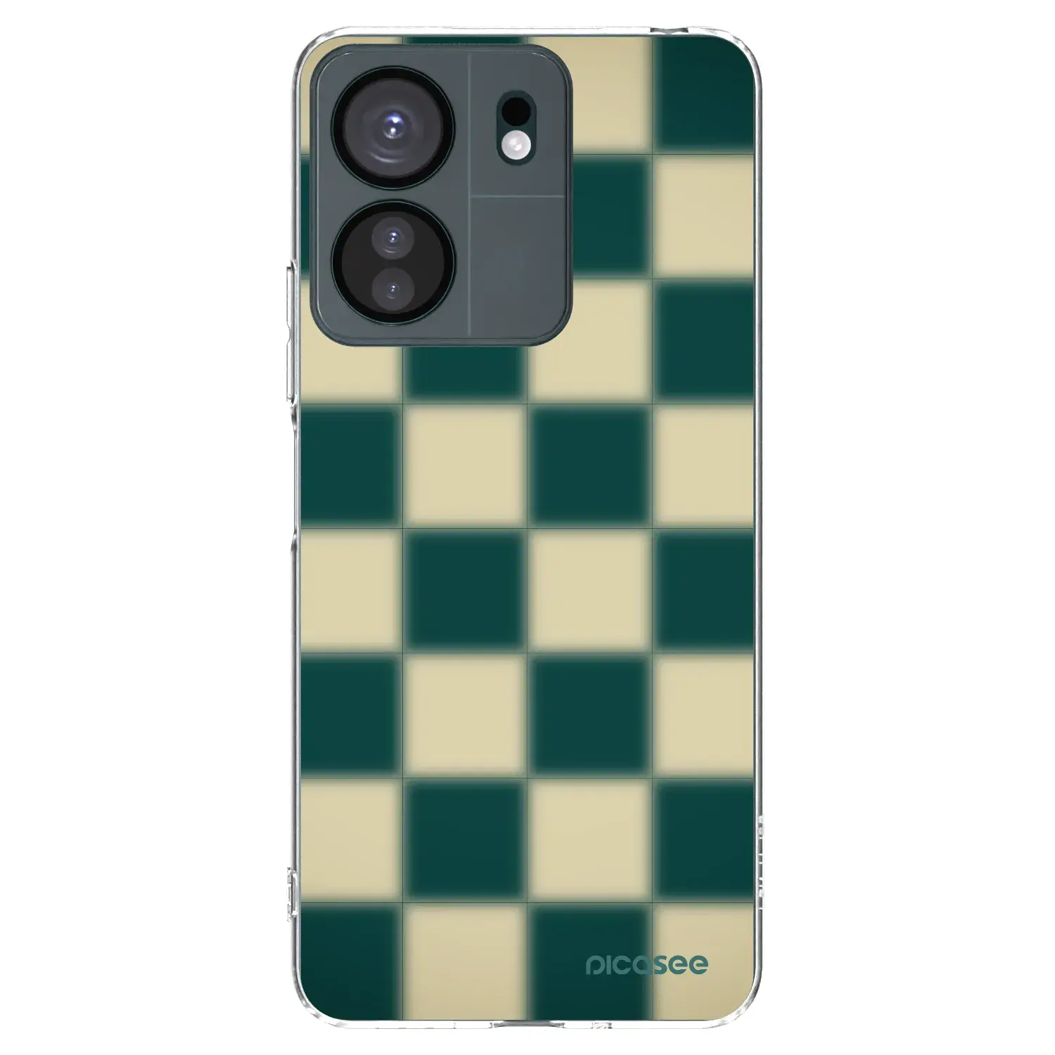 Silikonový průhledný obal pro Xiaomi Redmi 13C 4G - Shadow Chess