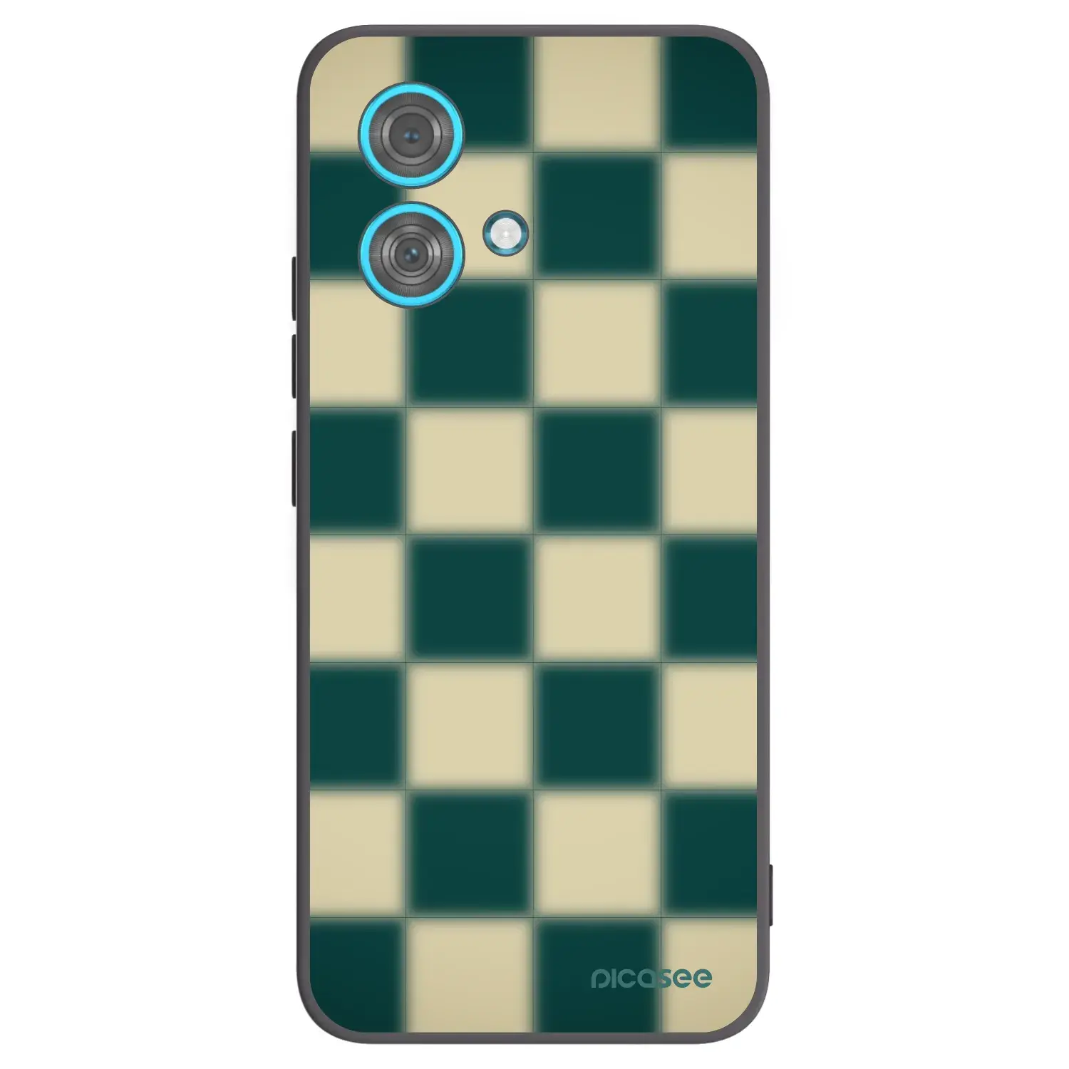 Silikonový černý obal pro Motorola Edge 40 Neo - Shadow Chess