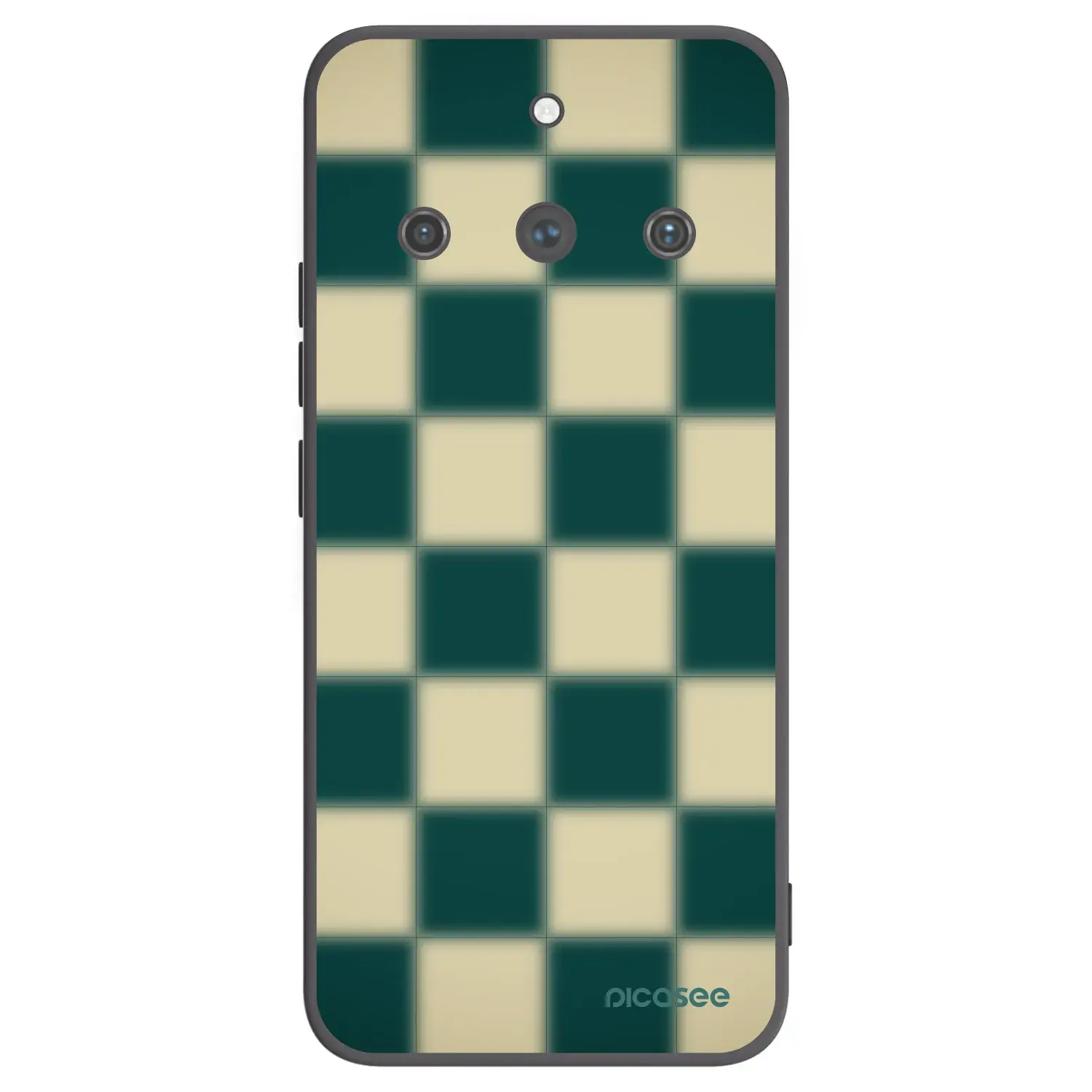 Silikonový černý obal pro Realme 11 Pro+ - Shadow Chess
