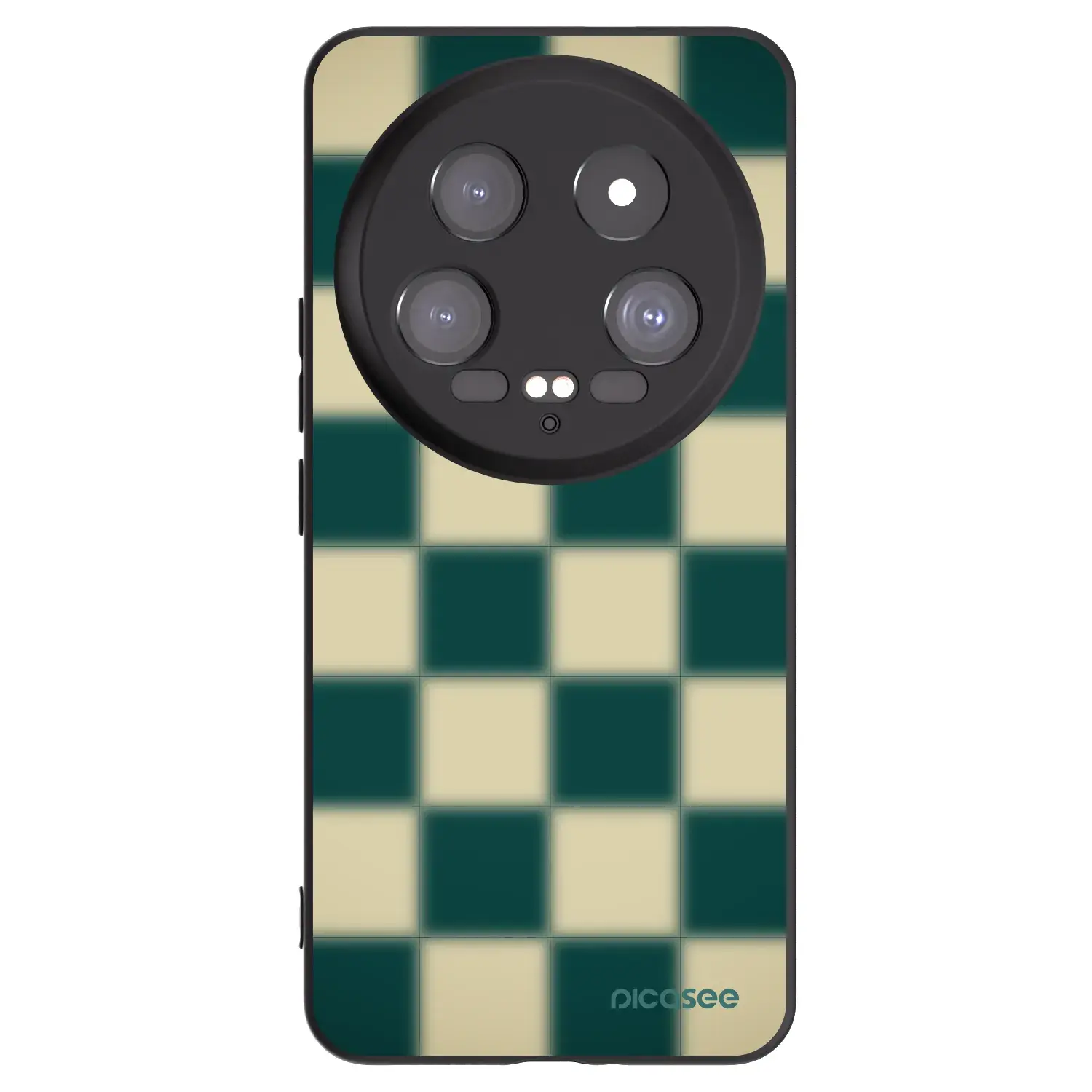Silikonový černý obal pro Xiaomi 14 Ultra - Shadow Chess