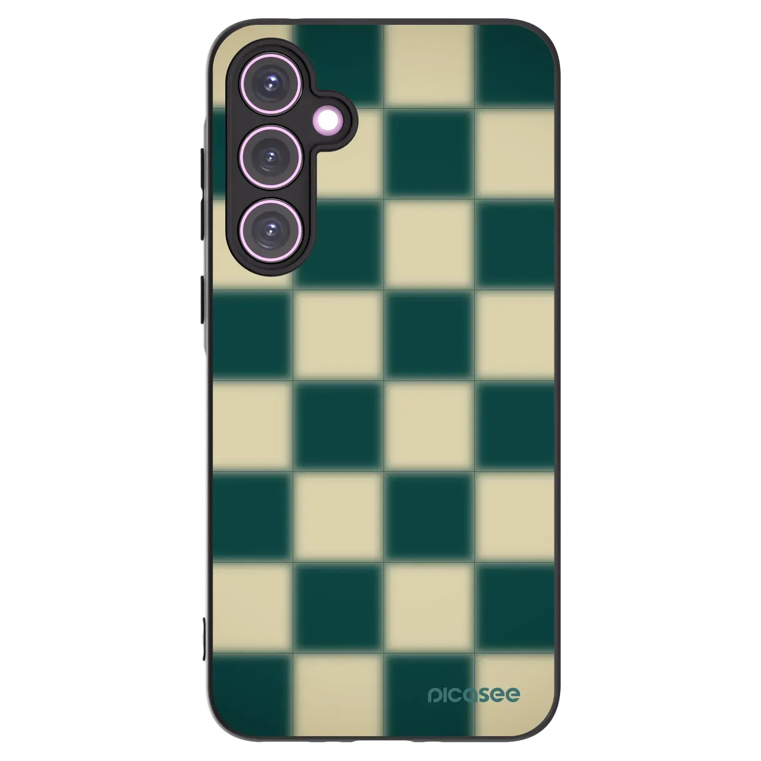 Silikonový černý obal pro Samsung Galaxy A35 5G A356B - Shadow Chess