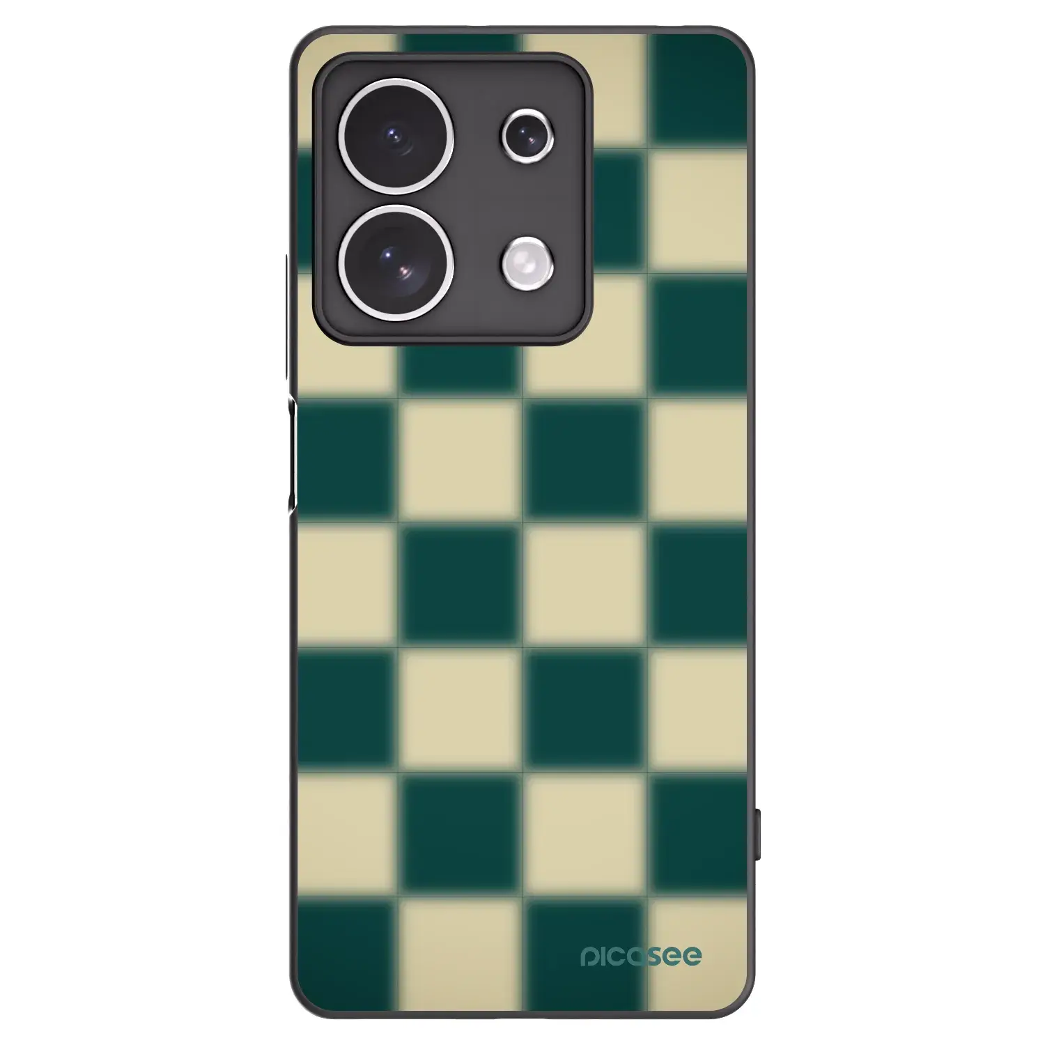 Silikonový černý obal pro Xiaomi Redmi Note 13 4G - Shadow Chess