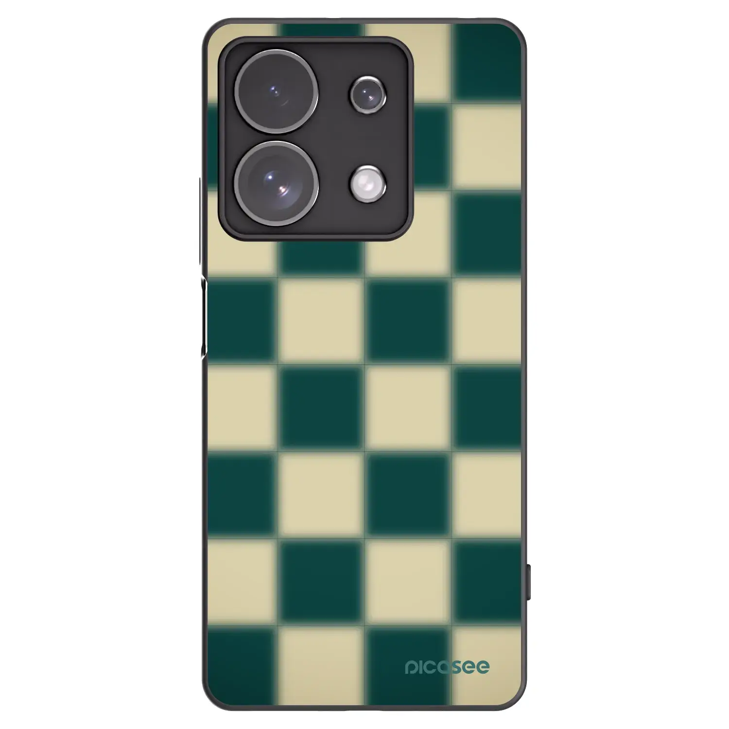 Silikonový černý obal pro Xiaomi Redmi Note 13 Pro 4G - Shadow Chess