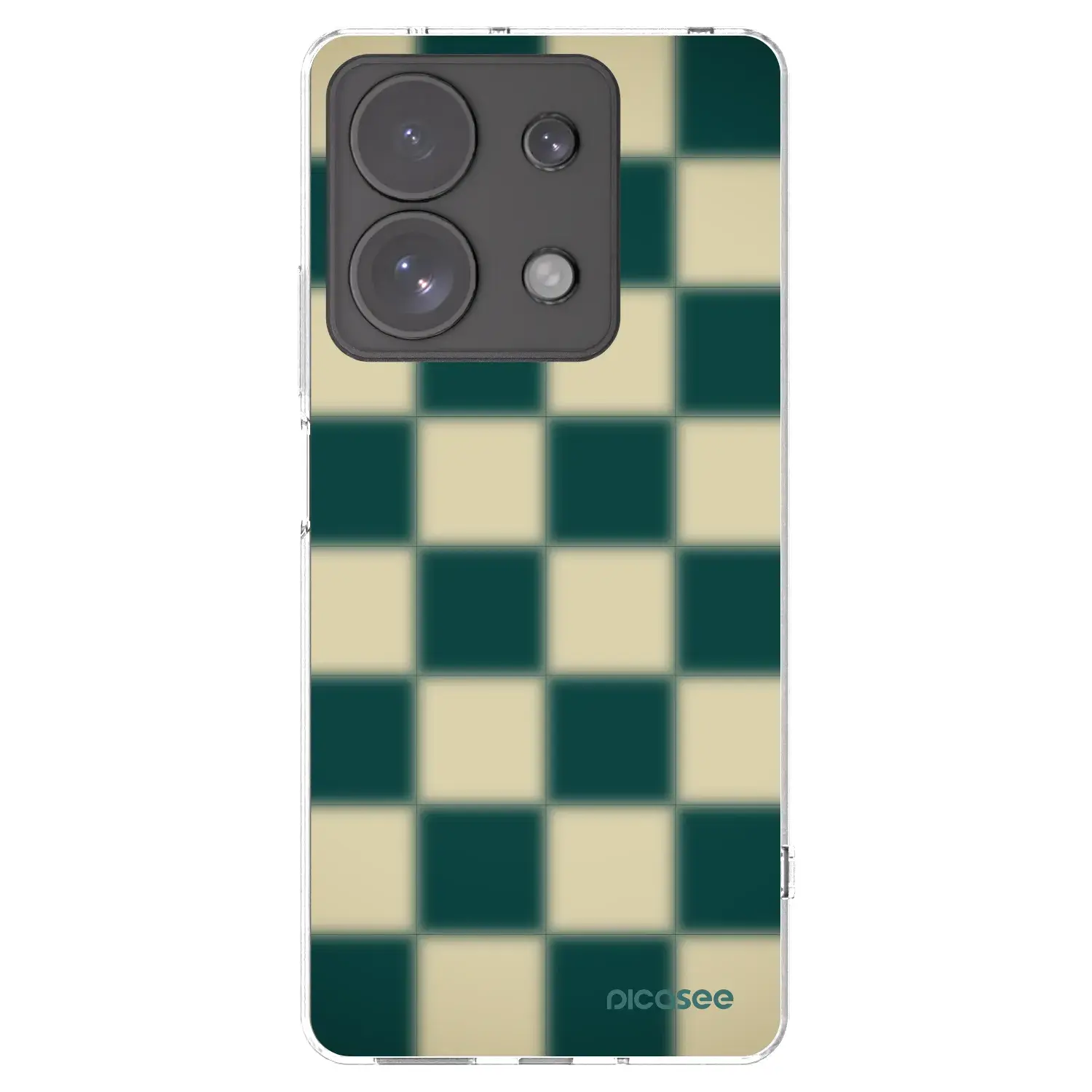Silikonový průhledný obal pro Xiaomi Redmi Note 13 Pro 4G - Shadow Chess