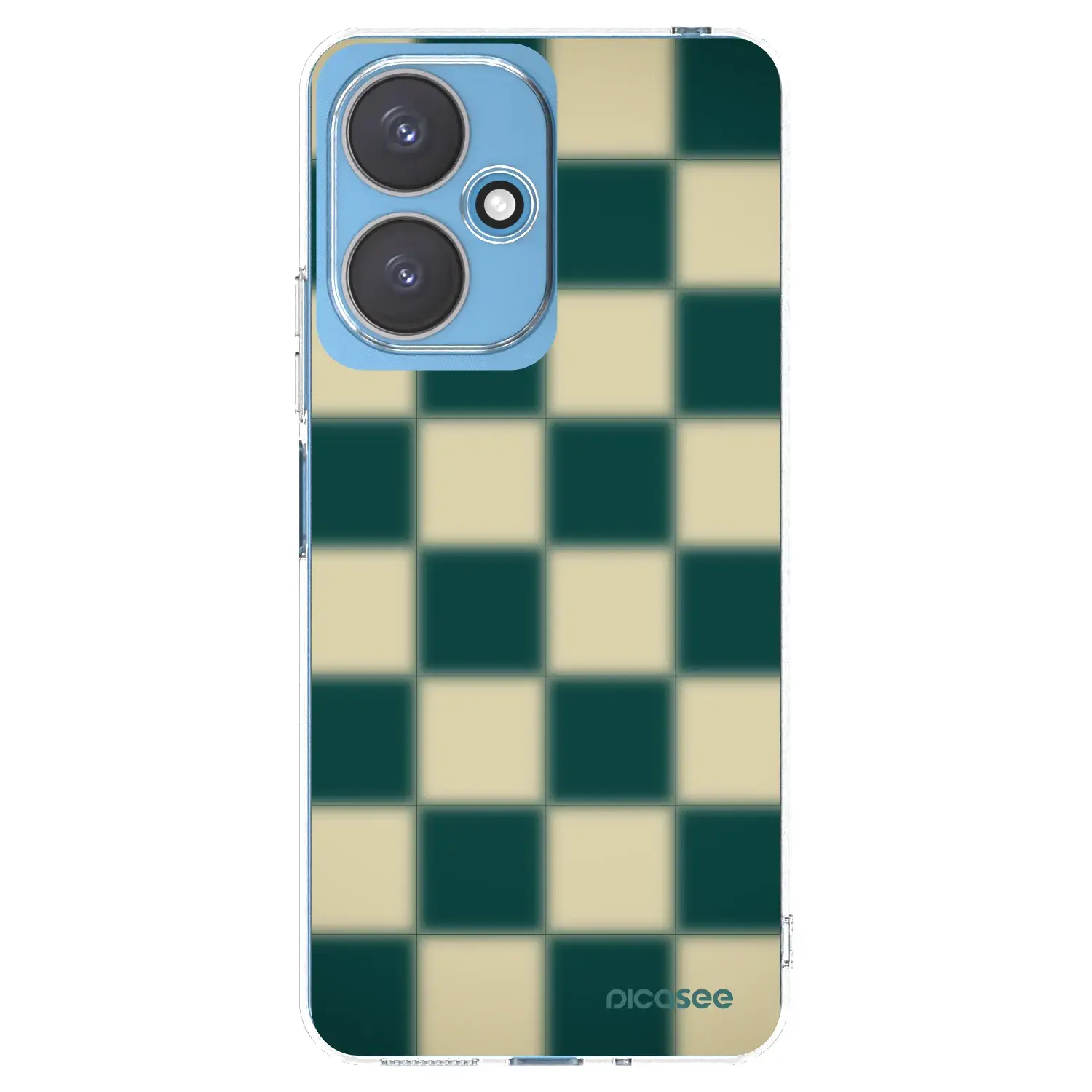 Silikonový průhledný obal pro Xiaomi Redmi 13C 5G - Shadow Chess