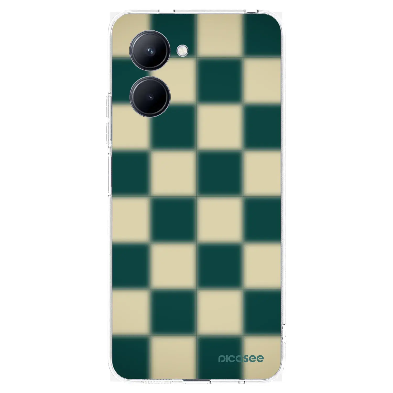Silikonový průhledný obal pro Realme C33 (2023) - Shadow Chess
