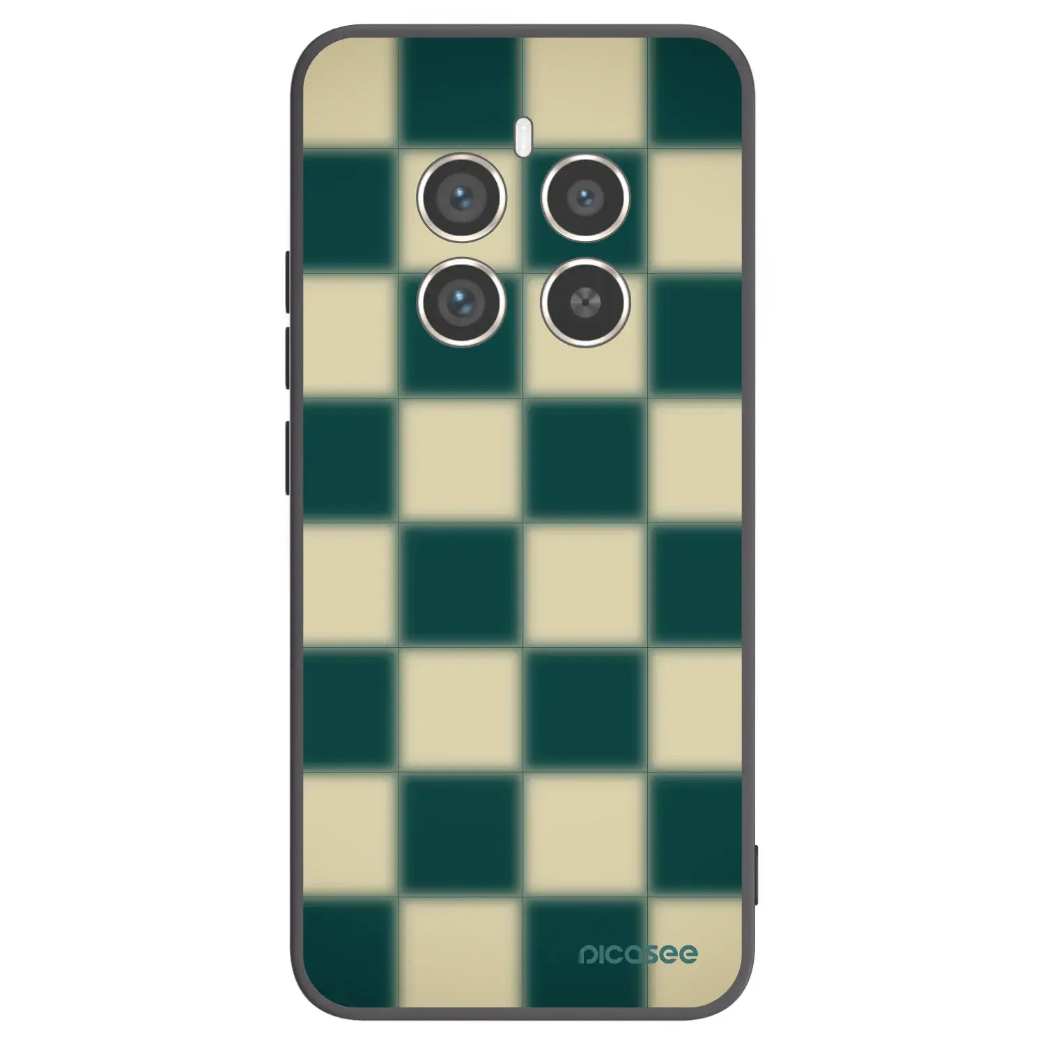 Silikonový černý obal pro Realme 12 Pro 5G - Shadow Chess