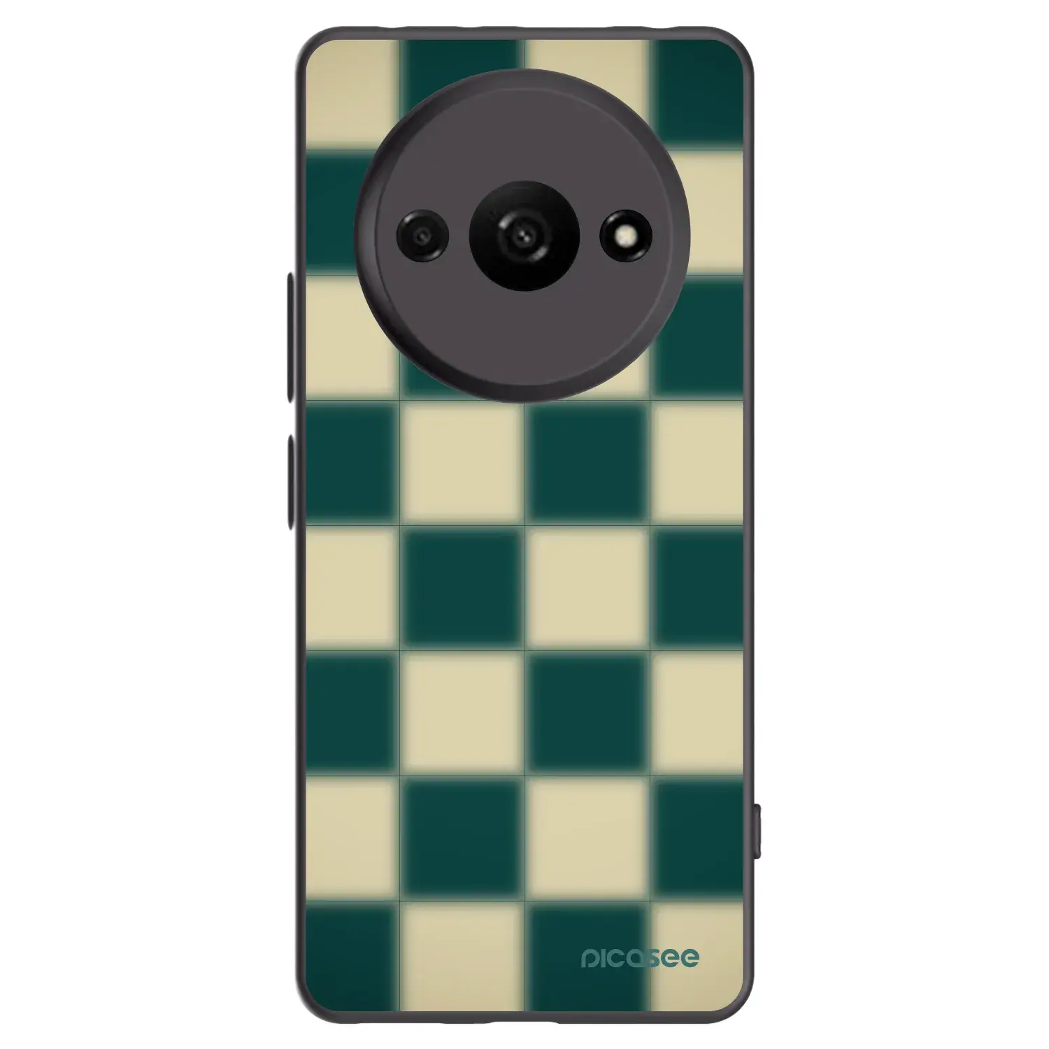 Silikonový černý obal pro Xiaomi Redmi A3 - Shadow Chess