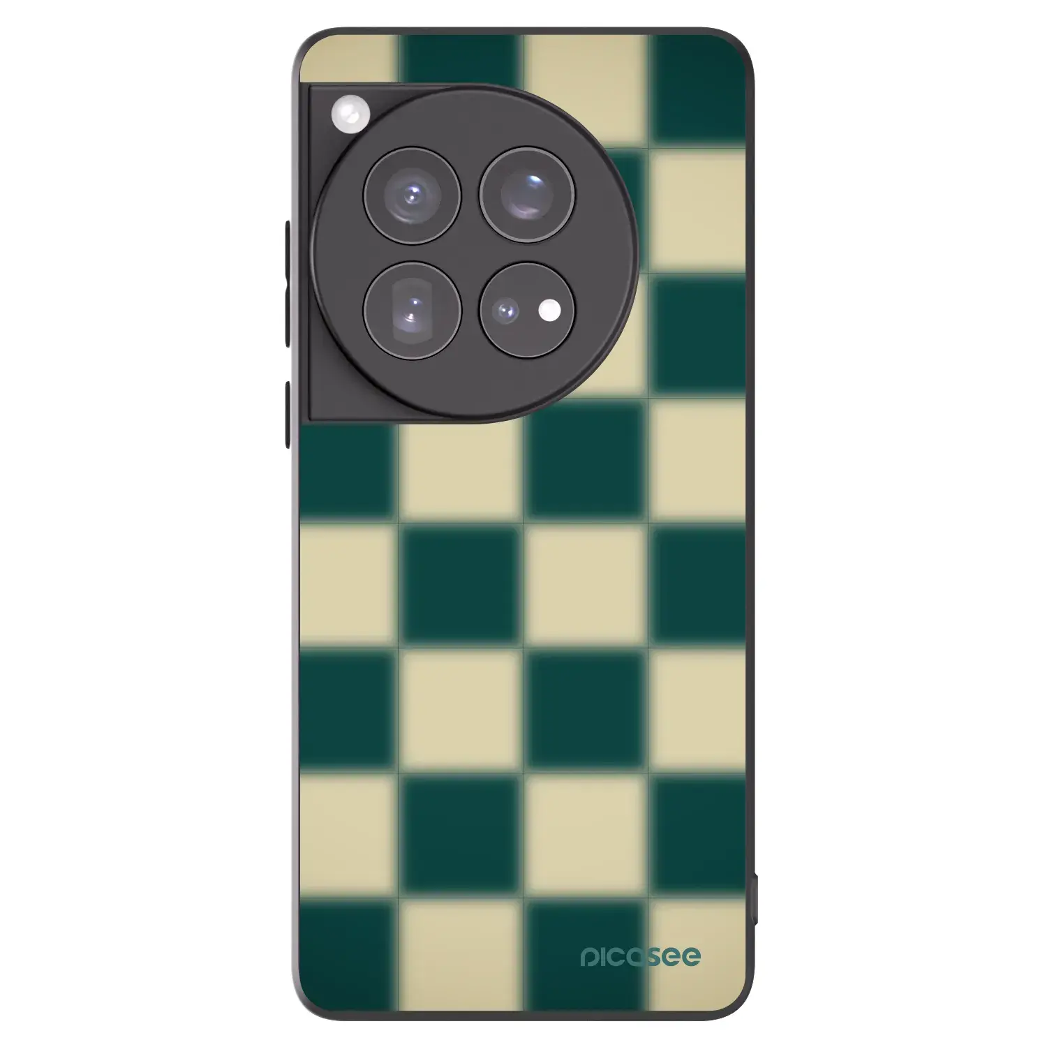 Silikonový černý obal pro OnePlus 12 5G - Shadow Chess