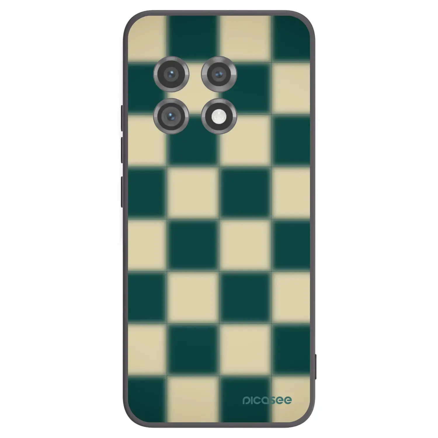 Silikonový černý obal pro OnePlus 11 5G - Shadow Chess