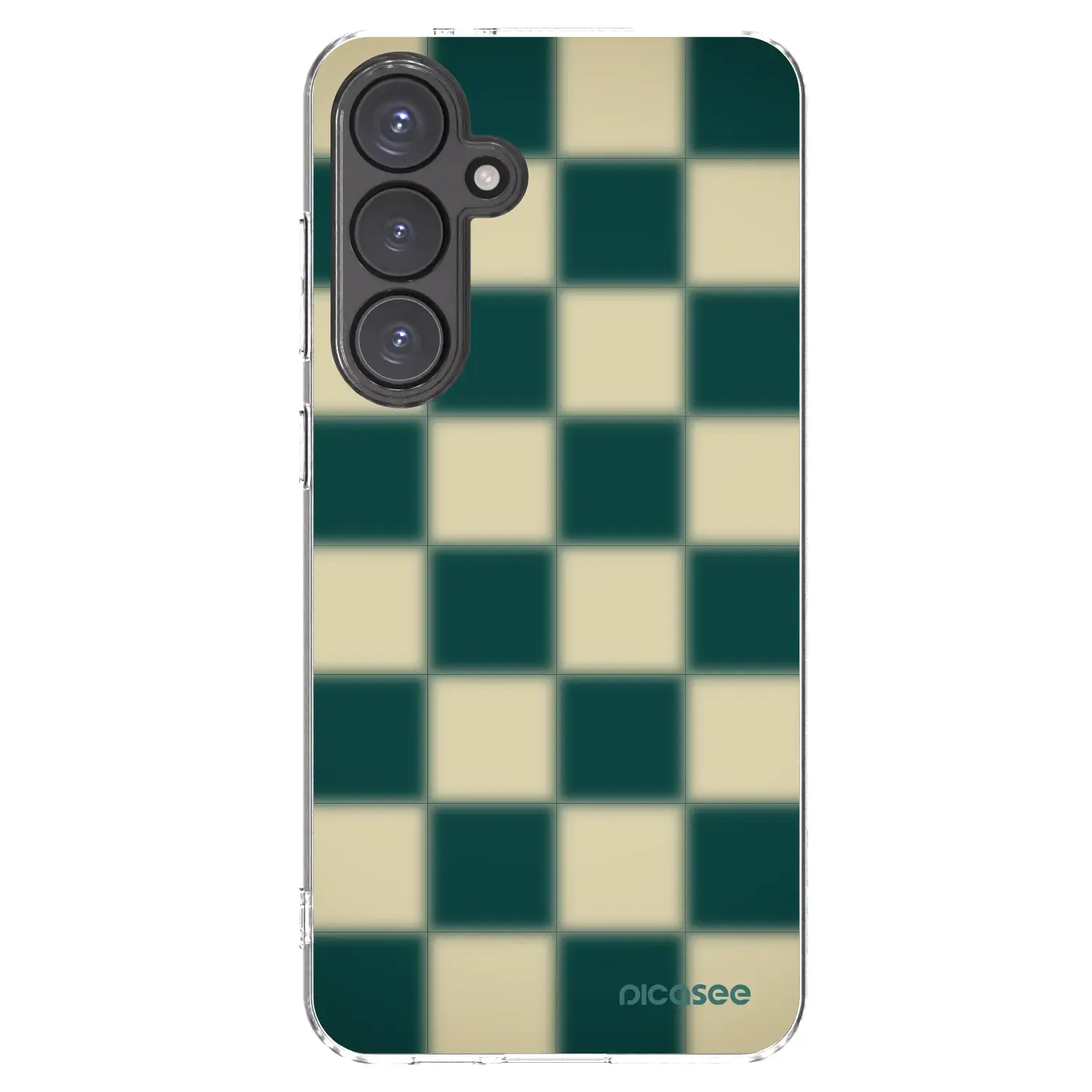 Silikonový průhledný obal pro Samsung Galaxy S24 FE S721B - Shadow Chess