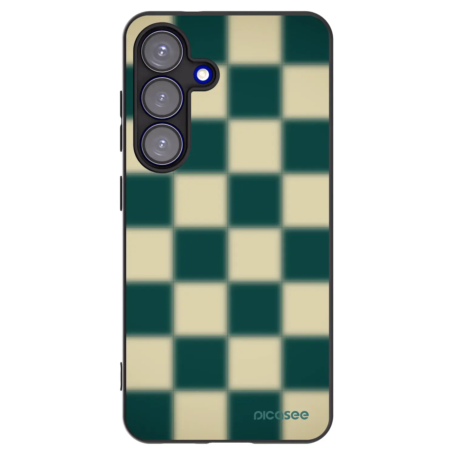 Silikonový černý obal pro Samsung Galaxy S25 5G - Shadow Chess
