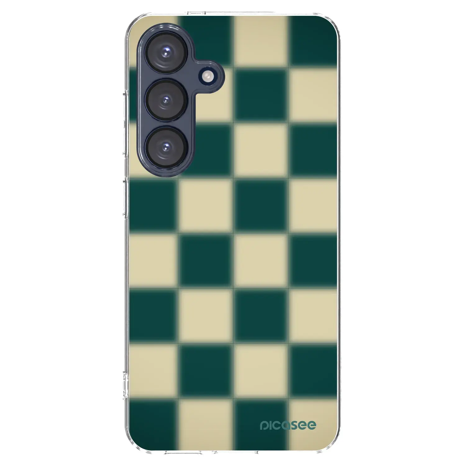 Silikonový průhledný obal pro Samsung Galaxy S25 5G - Shadow Chess